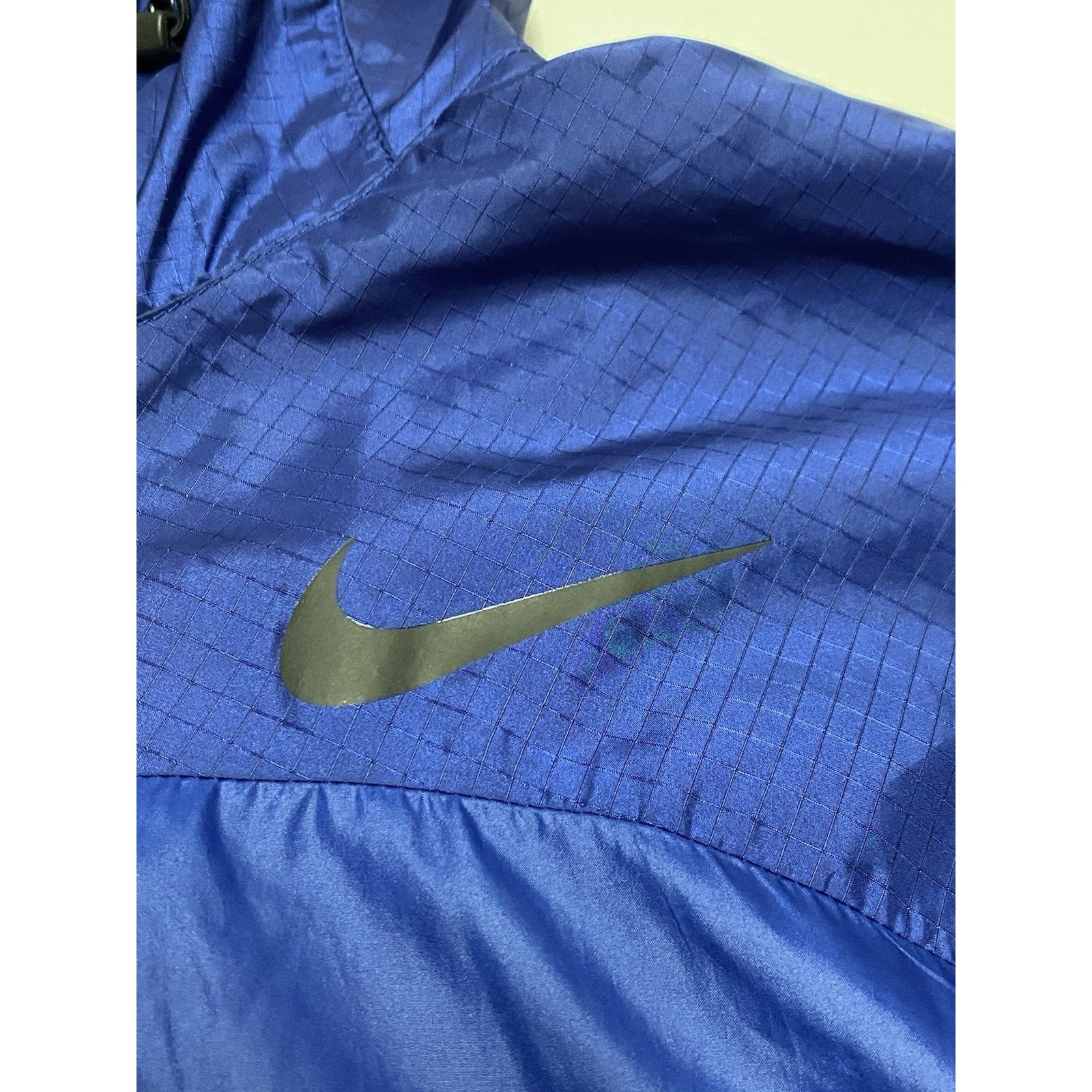 Nike Nike Dri-Fit Running Jacket Hooded Mens Size Large Blue Size US L / EU 52-54 / 3 - 2 Thumbnail