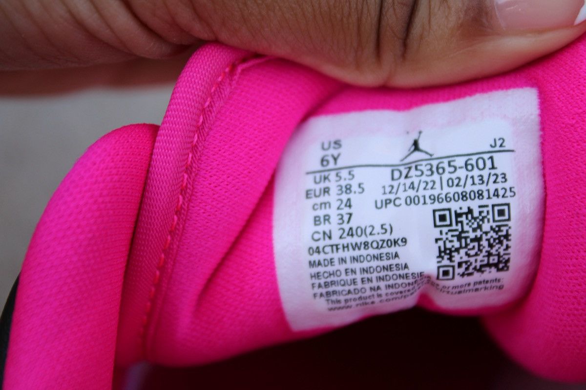 Jordan Brand Jordan 1 Low Fierce Pink (GS) Sneaker 6Y Leather Retro Size US 6 / IT 36 - 5 Thumbnail