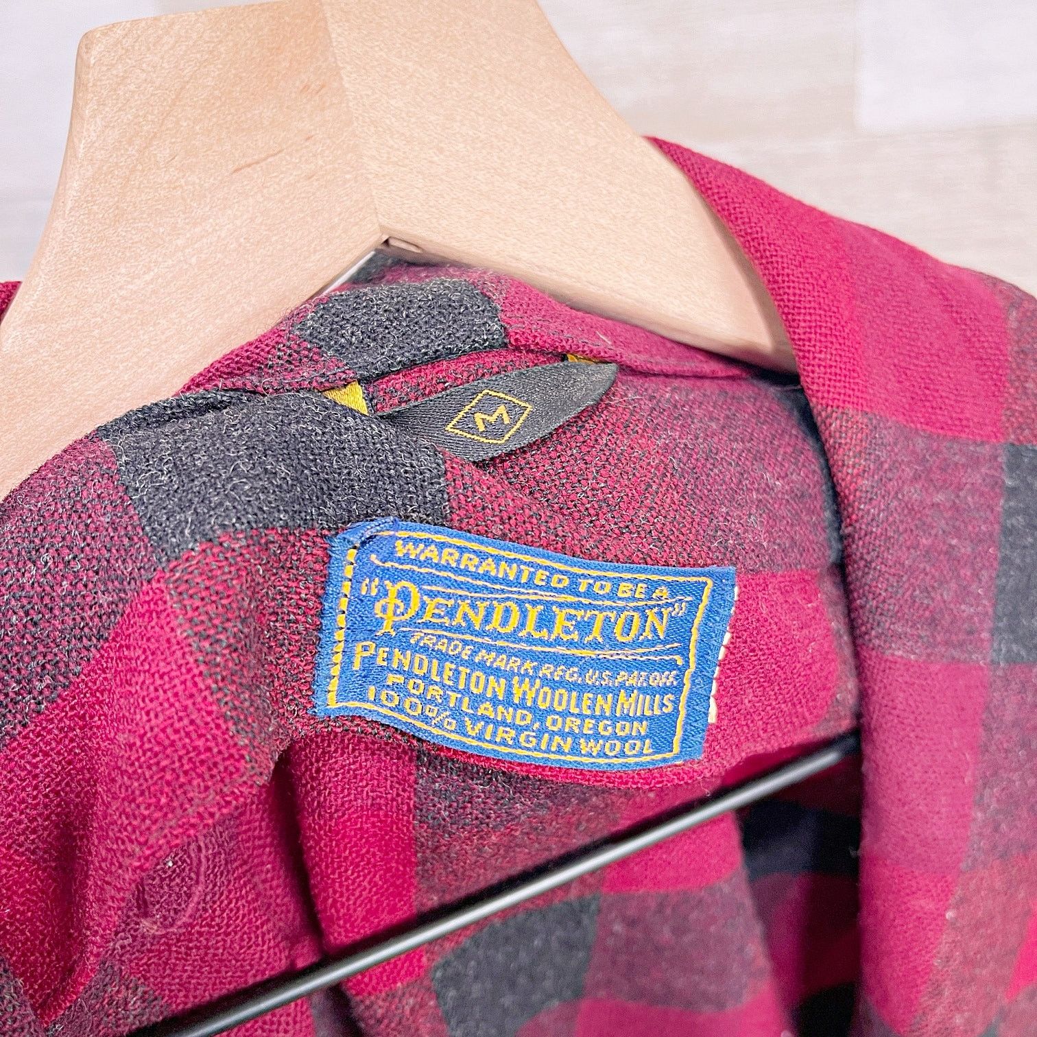 Pendleton Pendleton Vintage Wool Robe Red Gray Plaid Mens Medium Size US M / EU 48-50 / 2 - 7 Thumbnail