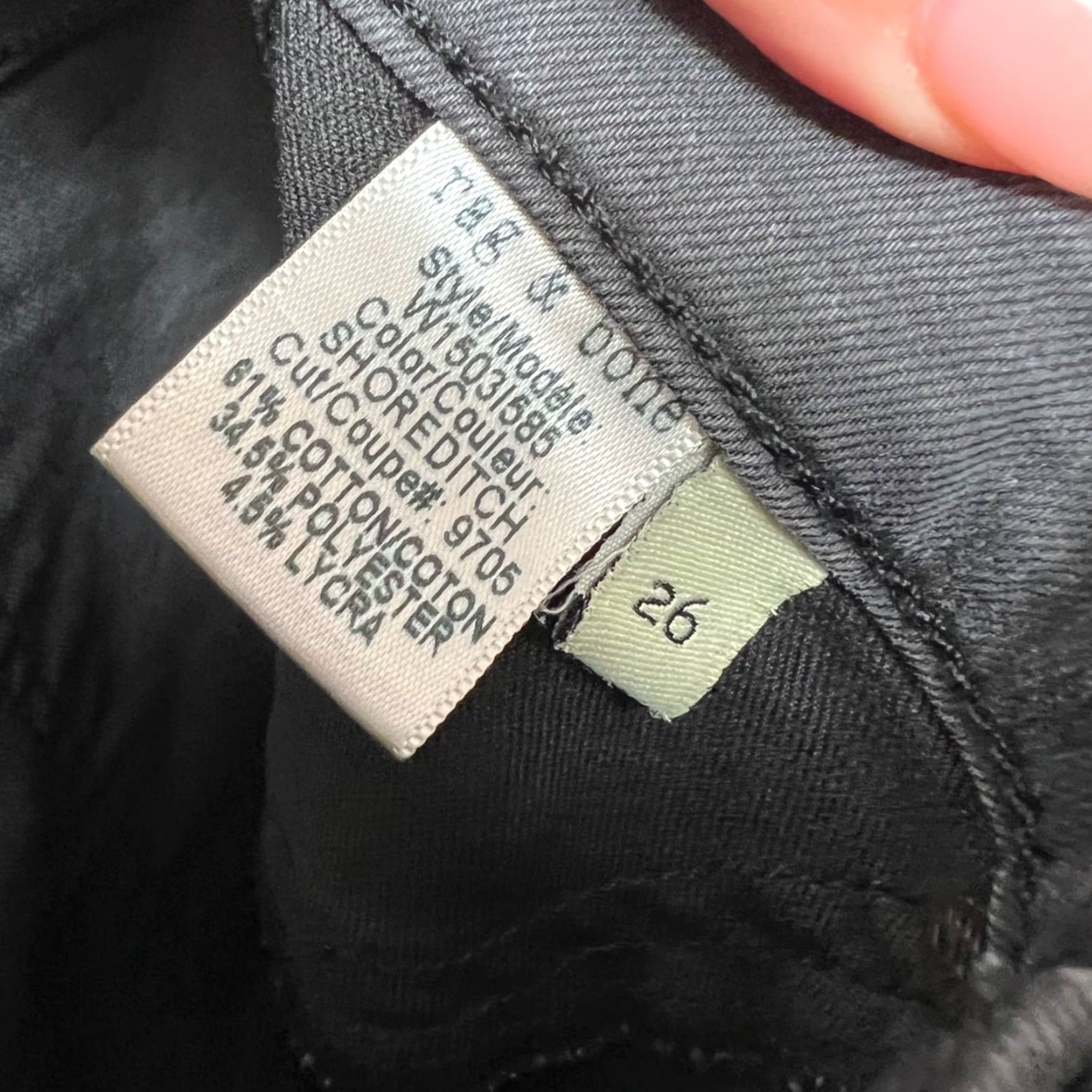 Rag & Bone rag & bone Jeans Womens 26 Faux Leather Skinny Denim Black 5-Pocket Stretch Size 26" / US 2 / IT 38 - 5 Thumbnail