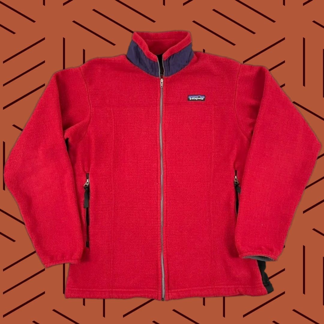 Patagonia VINTAGE Patagonia Jacket Womens M Red Fleece Polartec R3 Radiant Regulator USA Size M / US 6-8 / IT 42-44 - 1 Thumbnail