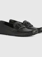 Gucci oc11z1025 Men's Driver With Interlocking G Shoes in Black Size US 12.5 / EU 45-46 - 3 Thumbnail