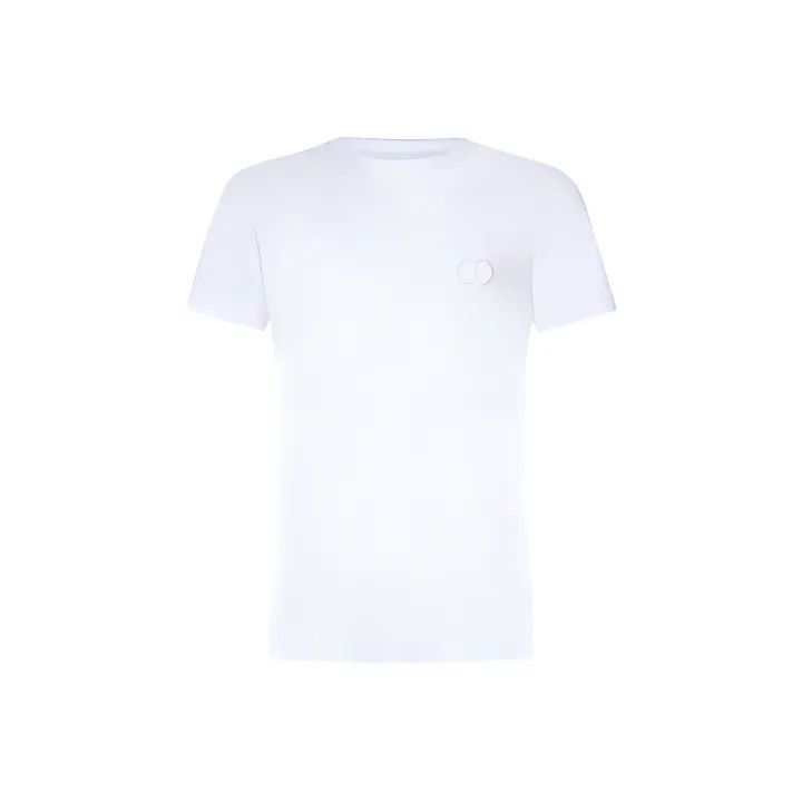 Dior Dior Embroidered Logo Casual White T-Shirt 0079 Size US XS / EU 42 / 0 - 1 Thumbnail