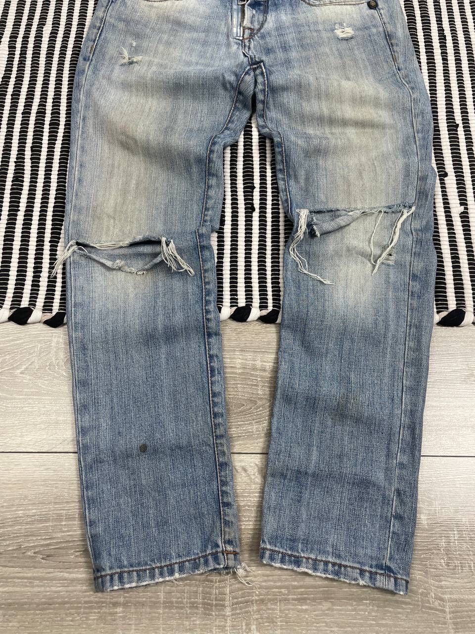 Marithe + Francois Girbaud Vintage Marithe Francois Girbaud Distressed Denim Pants Y2K Size US 28 / EU 44 - 2 Thumbnail