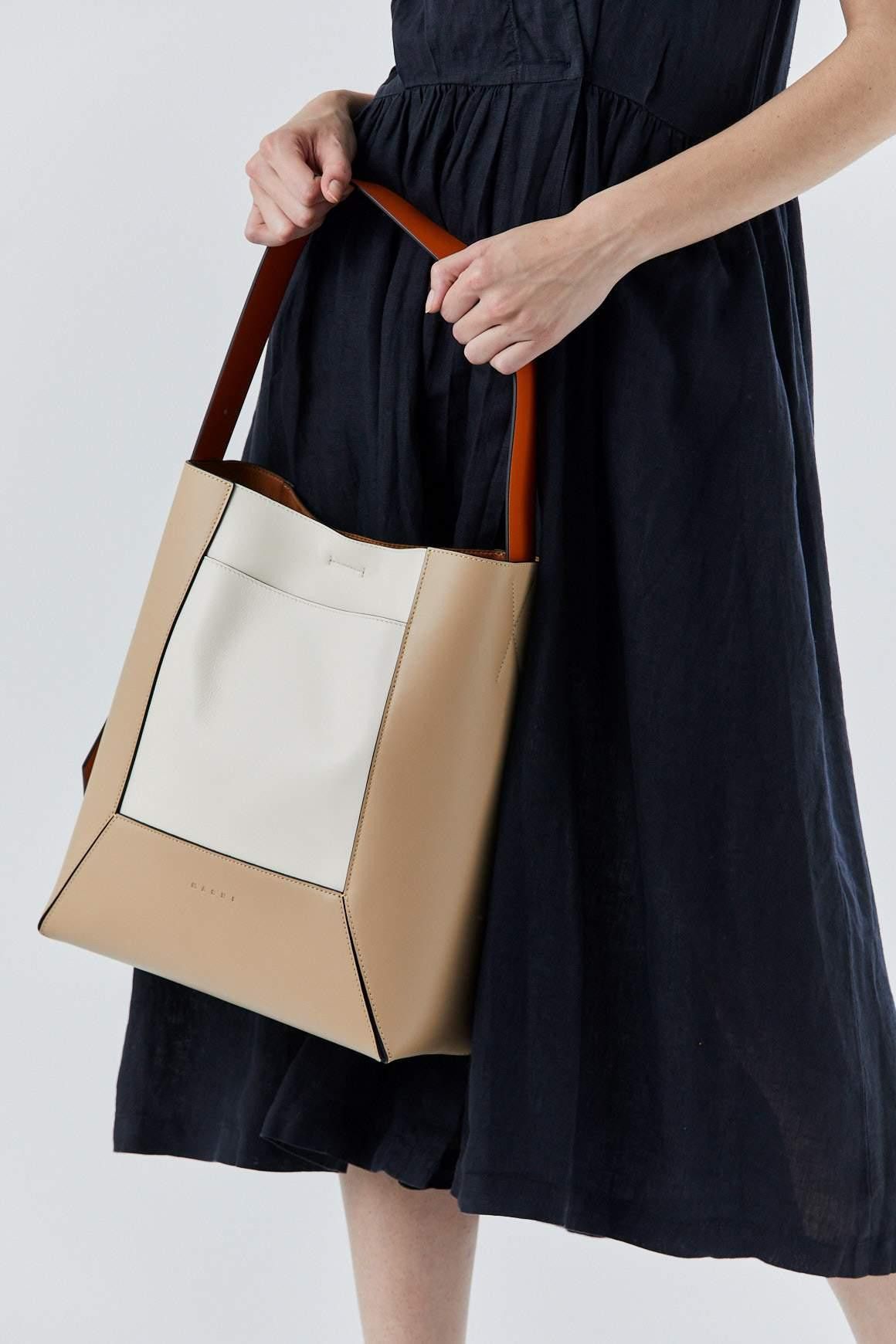 Marni MARNI Nemo Leather Color-block Tote Shoulder Bag Size ONE SIZE - 19 Thumbnail