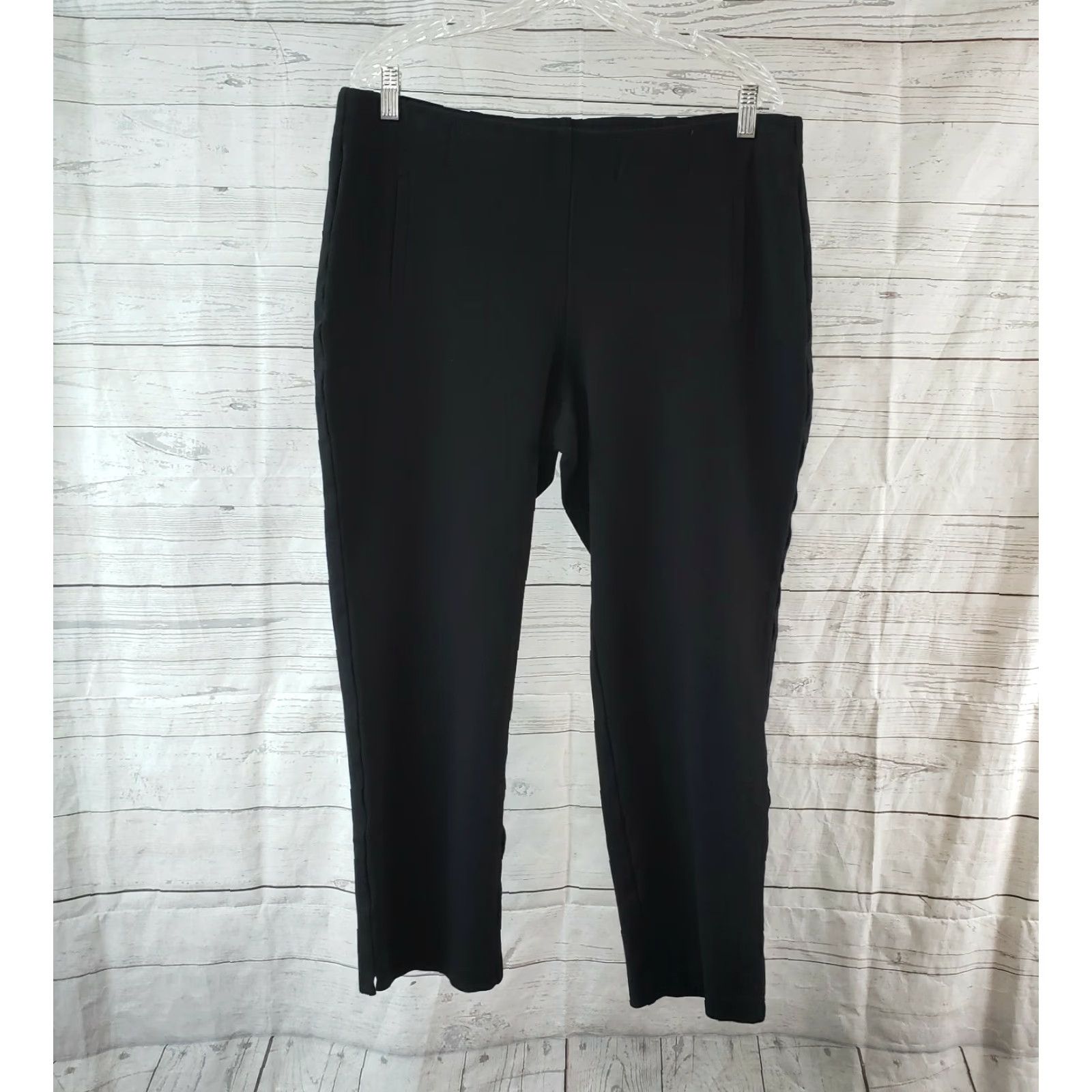 Vintage MAC Womens Anna Pants 16 Black Mid Rise Dress Pants Regular Inseam 29.5in 40 US Solid Polyamide Brand MAC Men's? Women’s Size 38" / US 16 / IT 52 - 2 Thumbnail