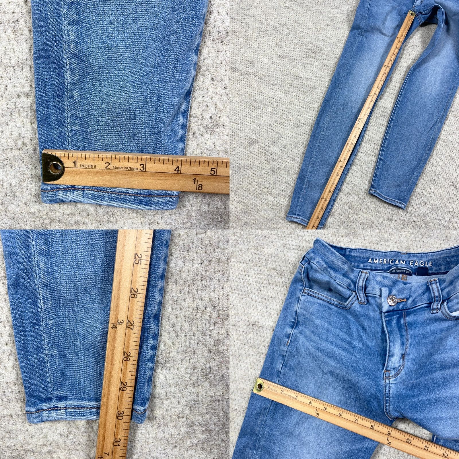 American Eagle Outfitters American Eagle Outfitters Jeans 4 Long Blue Jegging Womens Size 27" / US 4 / IT 40 - 8 Thumbnail