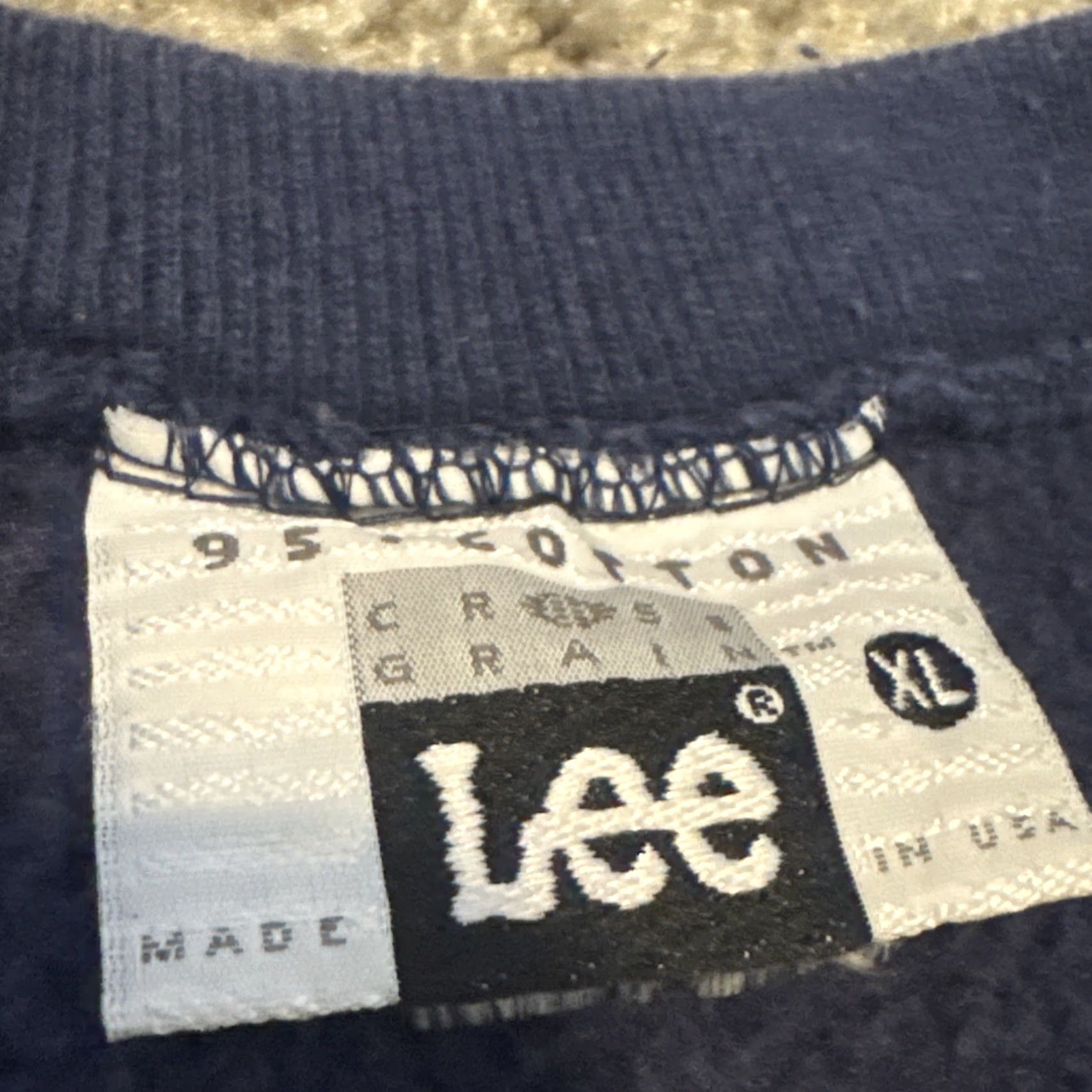 Lee VINTAGE 1994 Sigma Chi Chi Omega Sorority Greek Lee Heavy Crewneck Sweatshirt Blue XL Mens 90s Pullover Crewneck Size US XL / EU 56 / 4 - 5 Thumbnail