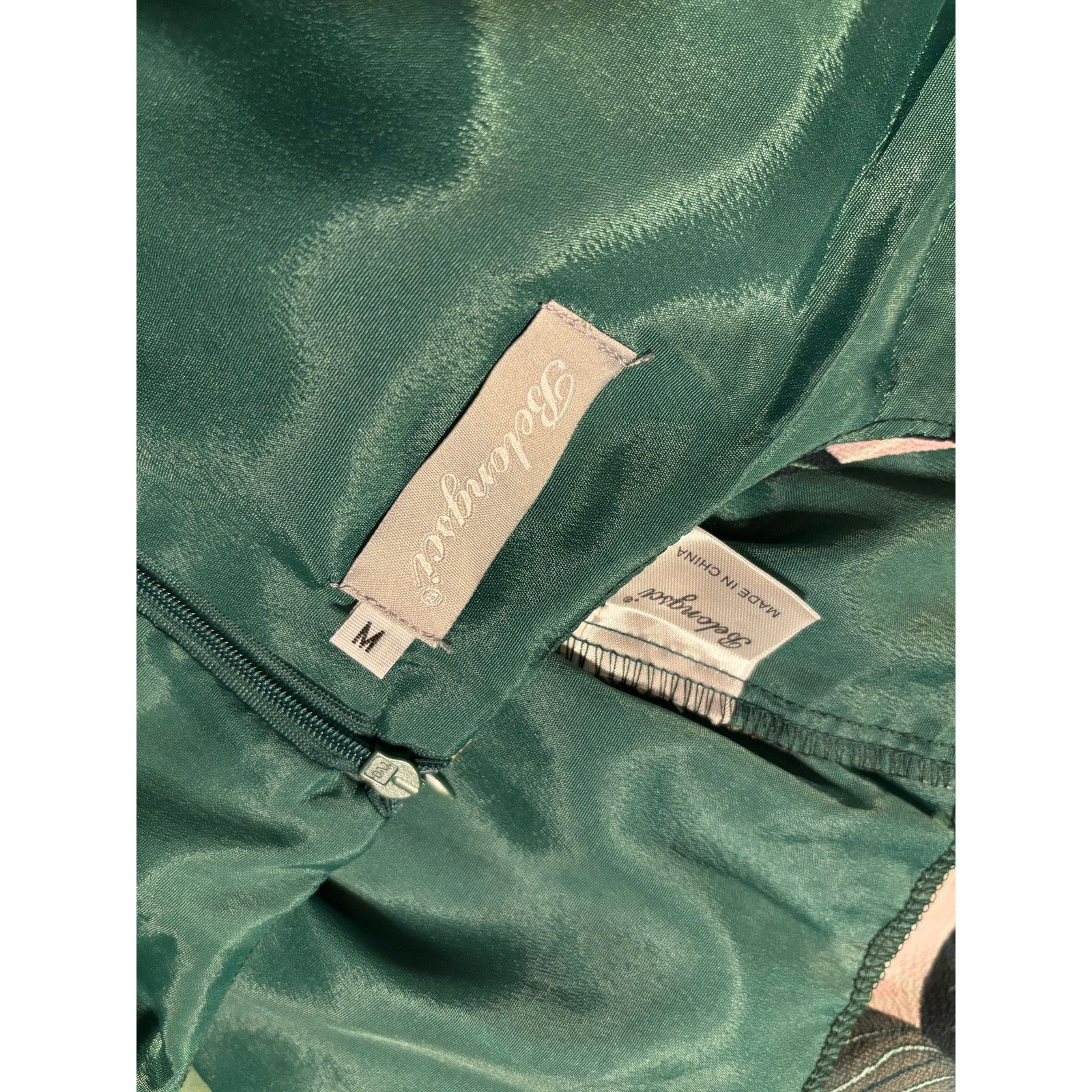 The Unbranded Brand Belongsci Green Tropical Leaf Shift Dress Size Medium Size M / US 6-8 / IT 42-44 - 5 Thumbnail