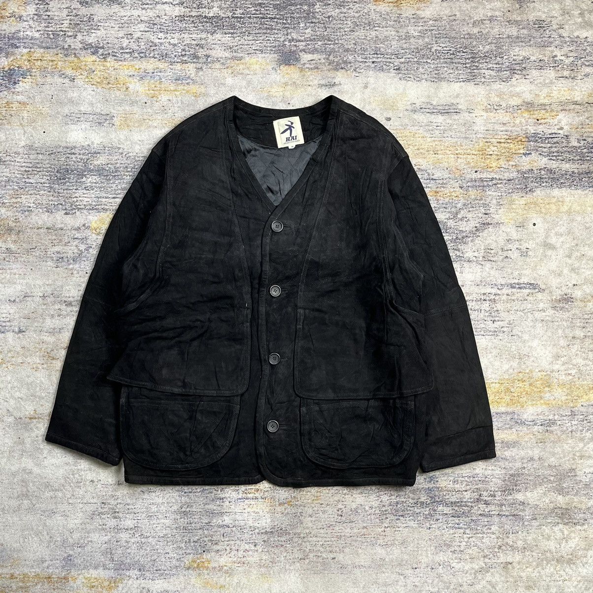Hai Sporting Gear × Issey Miyake Hai Sporting Gear Issey Miyake suede leather hunting jacket Size US M / EU 48-50 / 2 - 1 Thumbnail