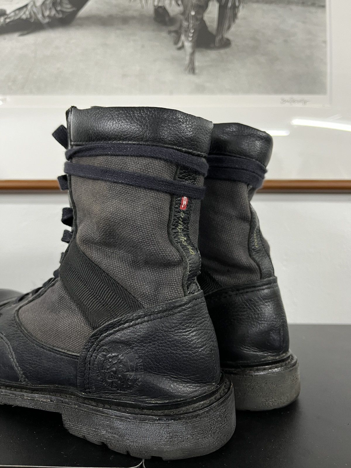 Diesel Diesel Leather Guidi AS 98 Style Combat Steel Toe Boots Size US 8.5 / EU 41-42 - 24 Thumbnail