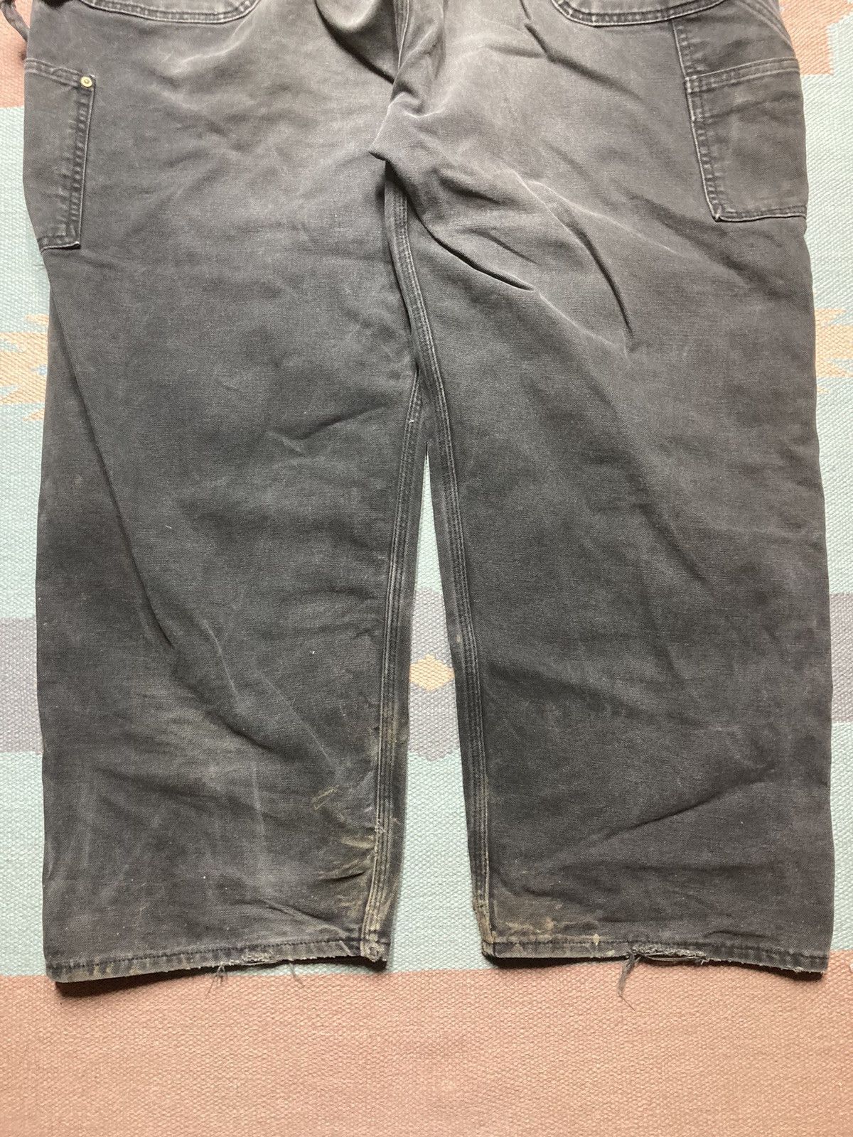 Carhartt × Vintage Vtg Carhartt overalls bibs faded double knee carpenter 42x28 Size US 42 / EU 58 - 6 Thumbnail