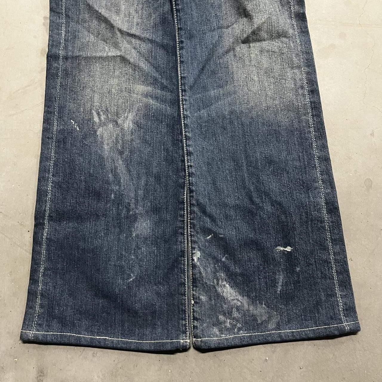 Seven 7 × Vintage Vintage Y2K/2000s Flare Dark Wash Seven 7 Denim Jeans! Size US 32 / EU 48 - 5 Thumbnail