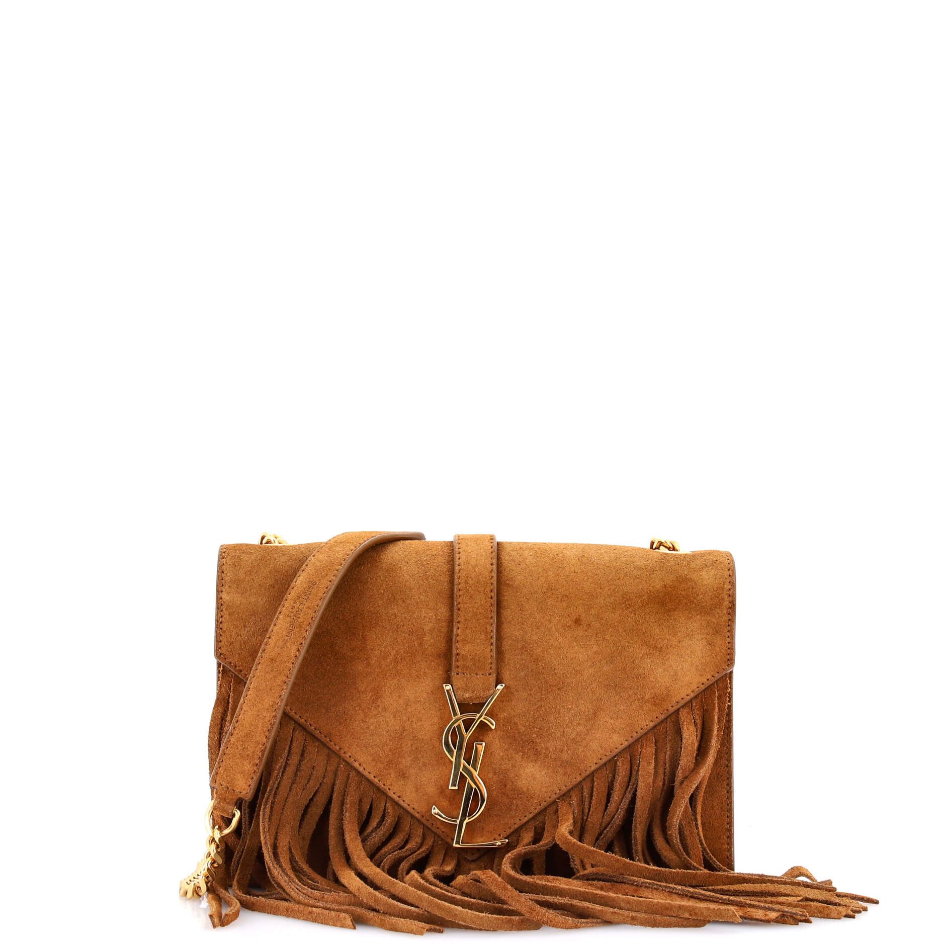 Saint Laurent Paris Classic Monogram Fringe Crossbody Bag Size ONE SIZE - 1 Thumbnail