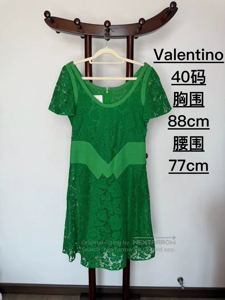 Valentino Valentino Wool shirt patchwork lace dress Size S / US 4 / IT 40 - 3 Thumbnail