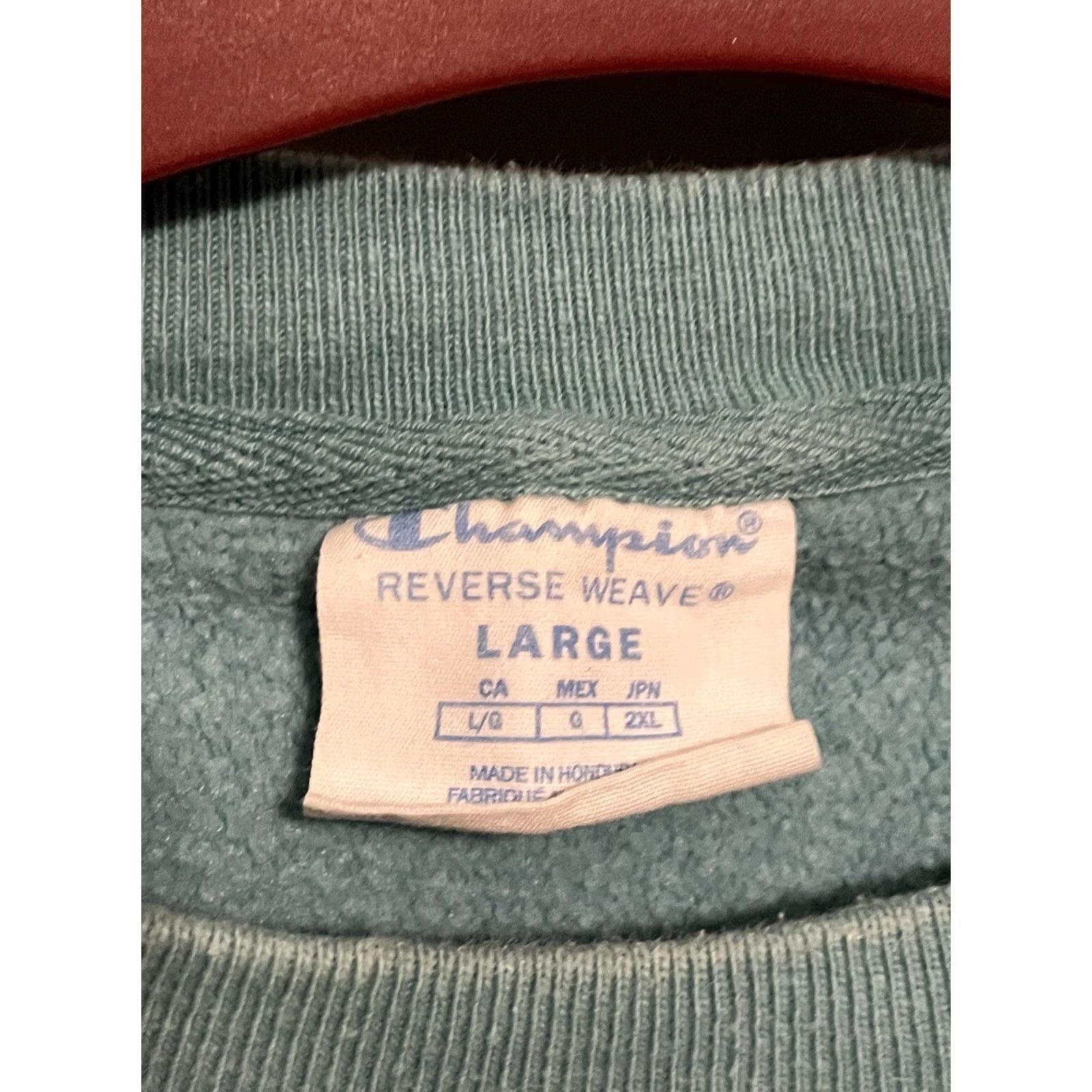 Champion VINTAGE Champion Sweatshirt Reverse Weave Pullover Long Sleeve Crew Neck Men L Teal Blue 80s Sportswear Size US L / EU 52-54 / 3 - 3 Thumbnail