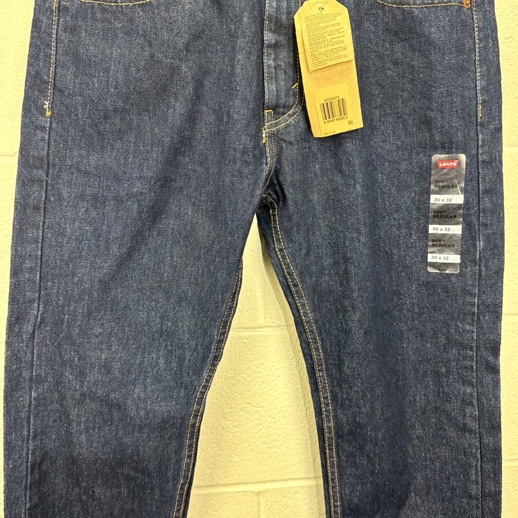 Levi's Levi's 505 Jeans Slim Straight Leg Size 30x32 Dark Wash Blue Mens 90s Size US 30 / EU 46 - 7 Thumbnail