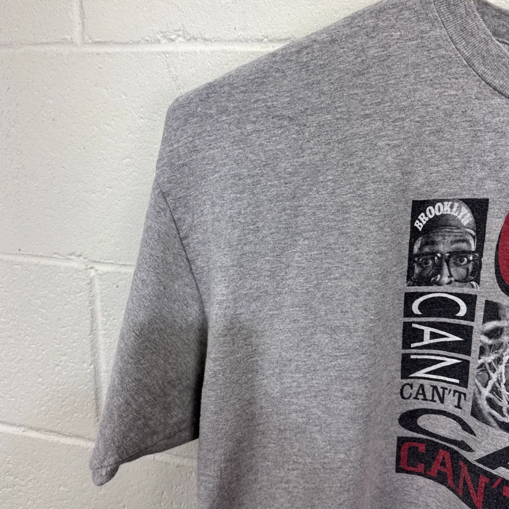 Nike VINTAGE Nike Spike Lee Big Face T-Shirt 2XL Grey Graphic Print 90s Mens Size US XXL / EU 58 / 5 - 5 Thumbnail