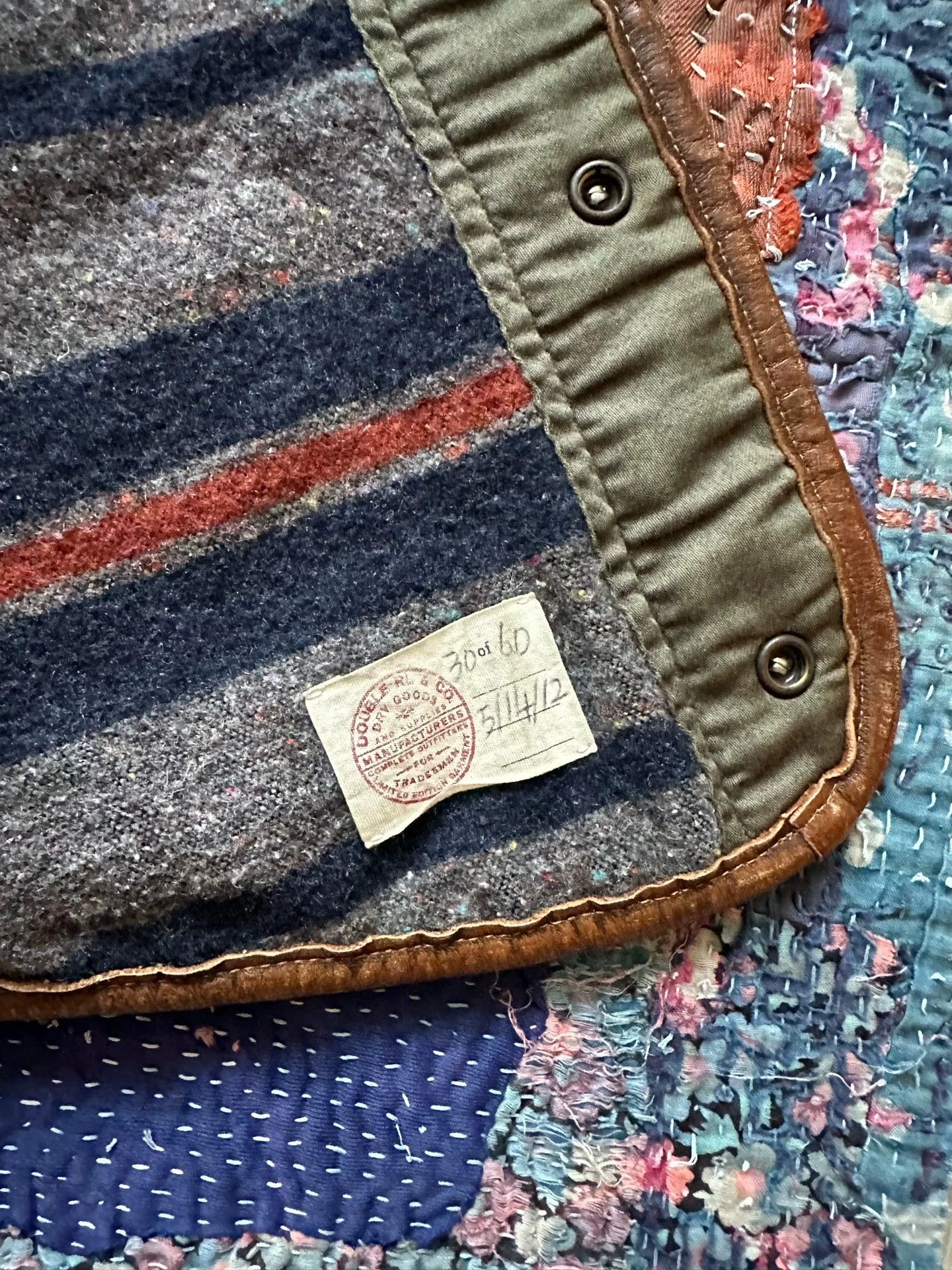 RRL Ralph Lauren RRL LTD Distressed Leather Vest S Blanket Lining Size US S / EU 44-46 / 1 - 3 Thumbnail