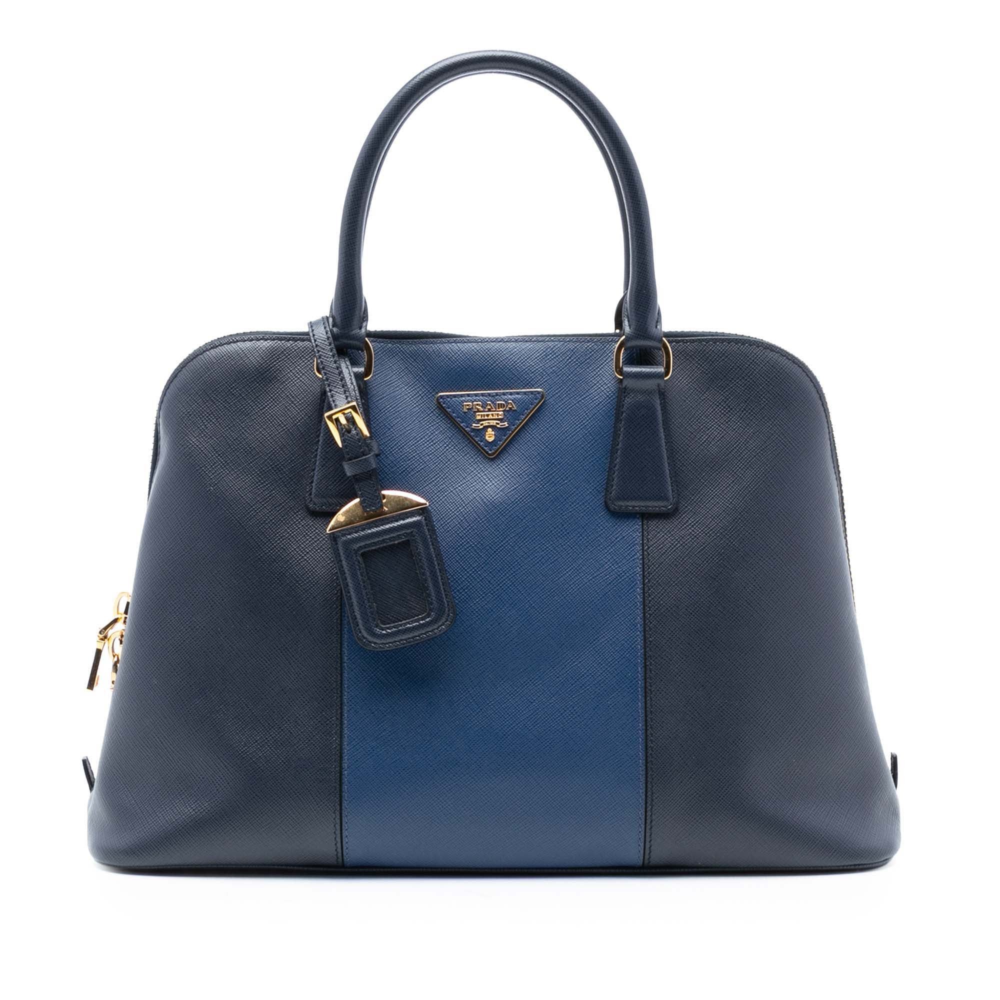 Prada Medium Bicolor Saffiano Lux Promenade Satchel Size ONE SIZE - 1 Thumbnail