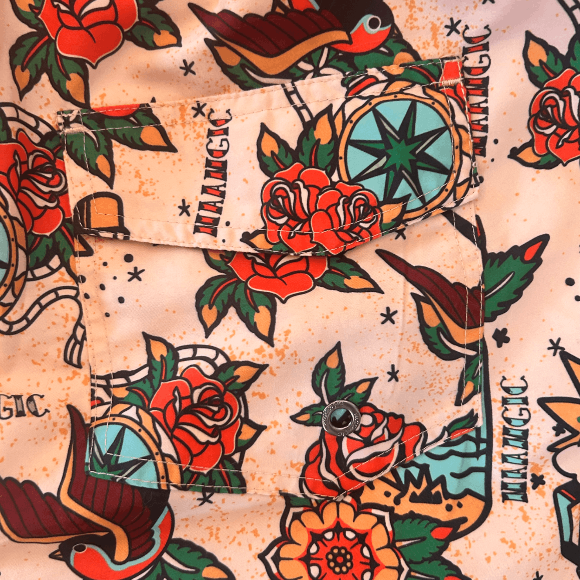 Other MAAMGIC Traditional Tattoo Novelty Print Classic Swim Trunks Size US 38 / EU 54 - 7 Thumbnail