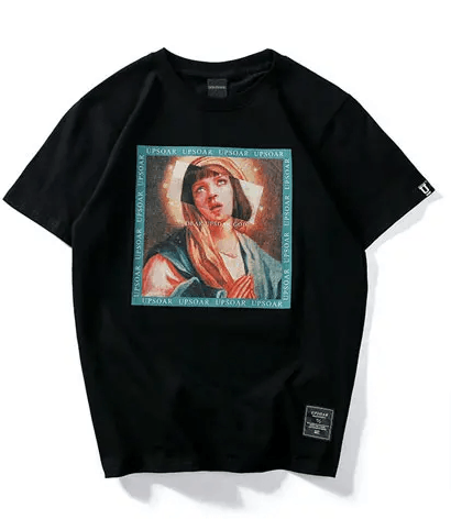 Japanese Brand × Vintage "Virgin Mary-Black-M" T-shirt Size US M / EU 48-50 / 2 - 1 Thumbnail