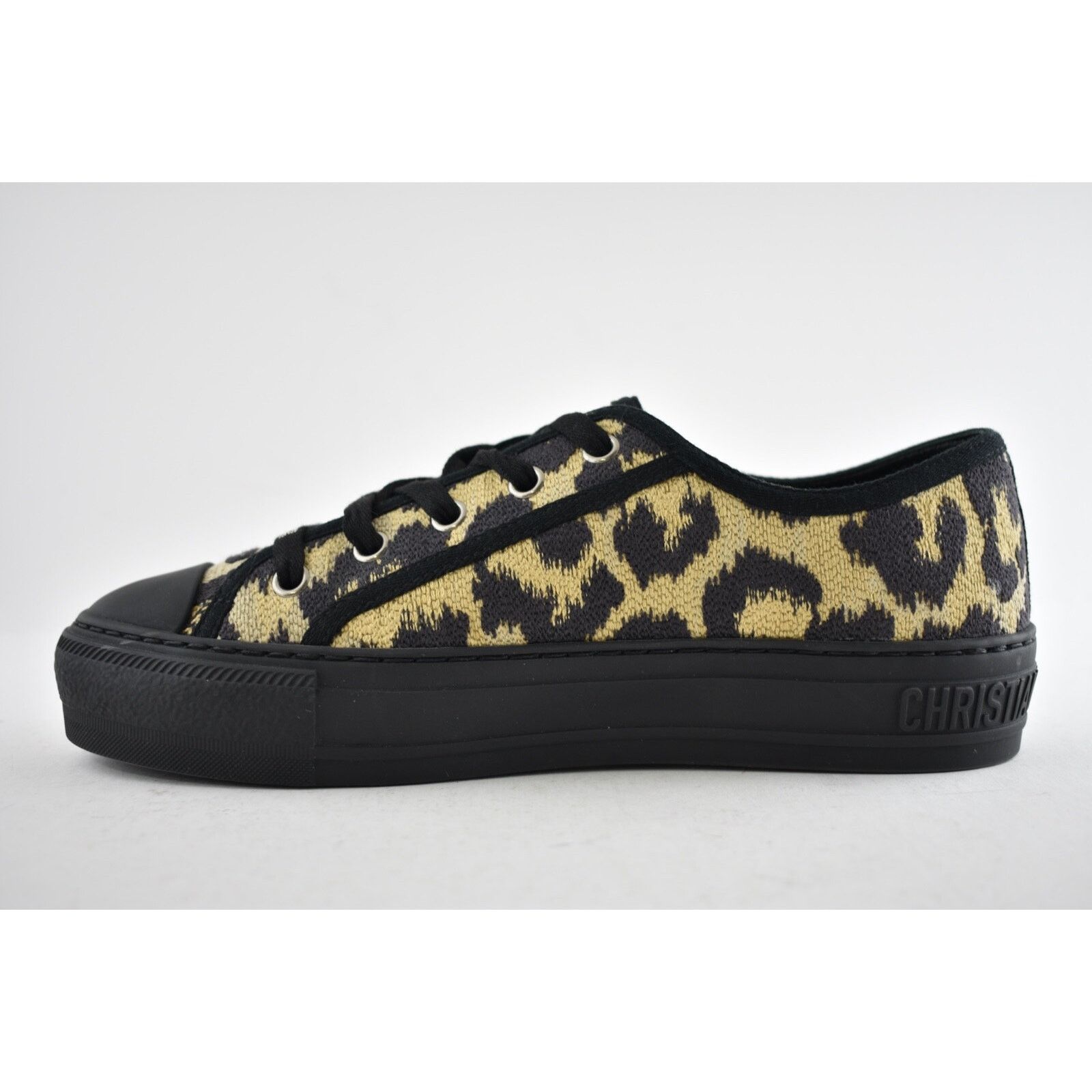 Dior Dior Walk'N'Dior Black Leopard Flat Low Top Sneaker 41.5 Size US 11.5 / IT 41.5 - 8 Thumbnail