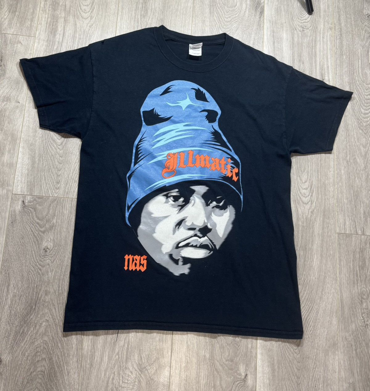 Nas × Rap Tees × Vintage Vintage Nas Rap Tee 2000’s shirt Large Illmatic - small mark Size US L / EU 52-54 / 3 - 1 Thumbnail