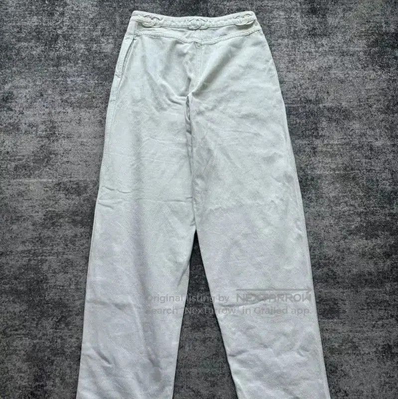 Chanel Chanel White Cotton Casual Trousers . Size 27" / US 4 / IT 40 - 2 Thumbnail