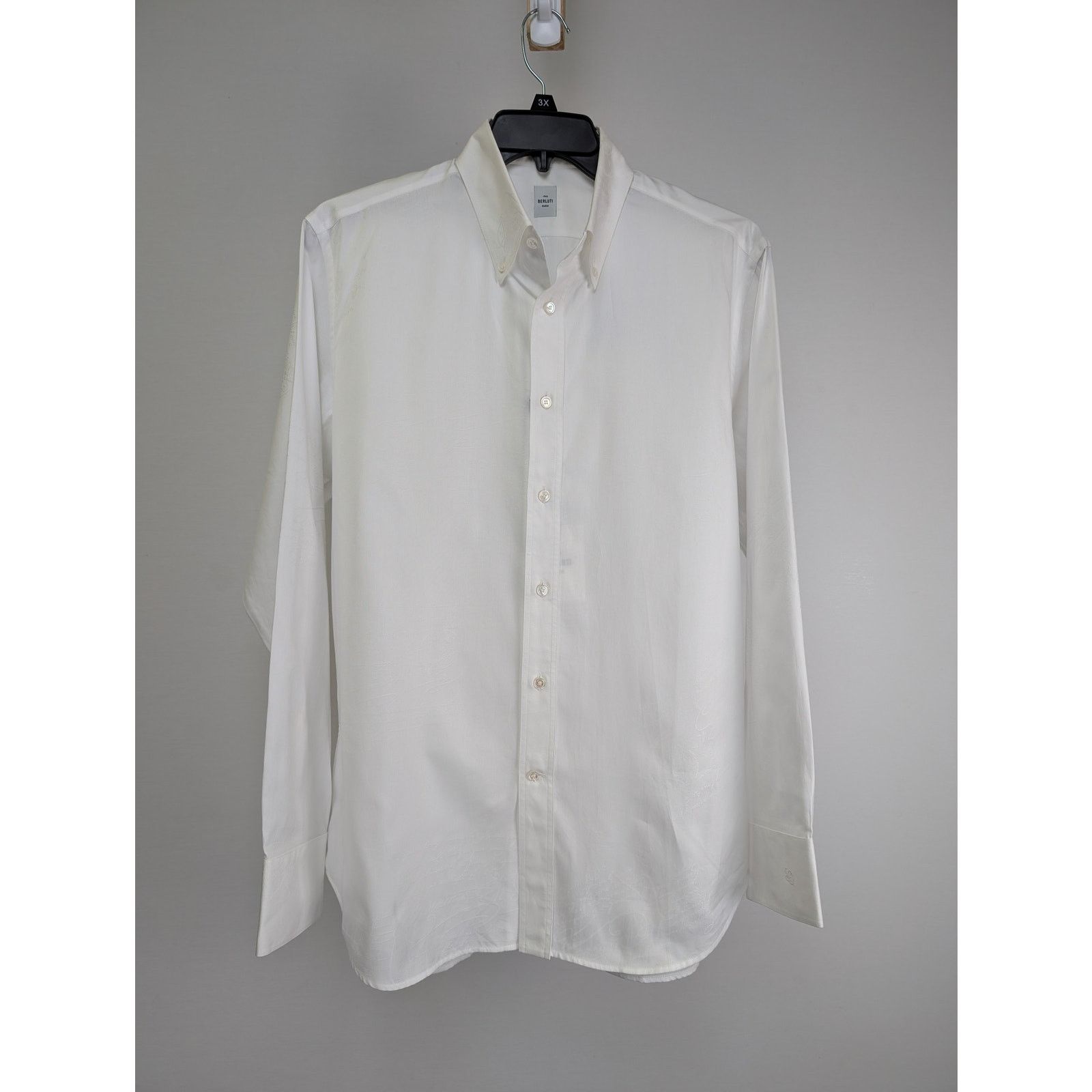Berluti o1rshd1 Button up Shirt in White Size US M / EU 48-50 / 2 - 1 Thumbnail