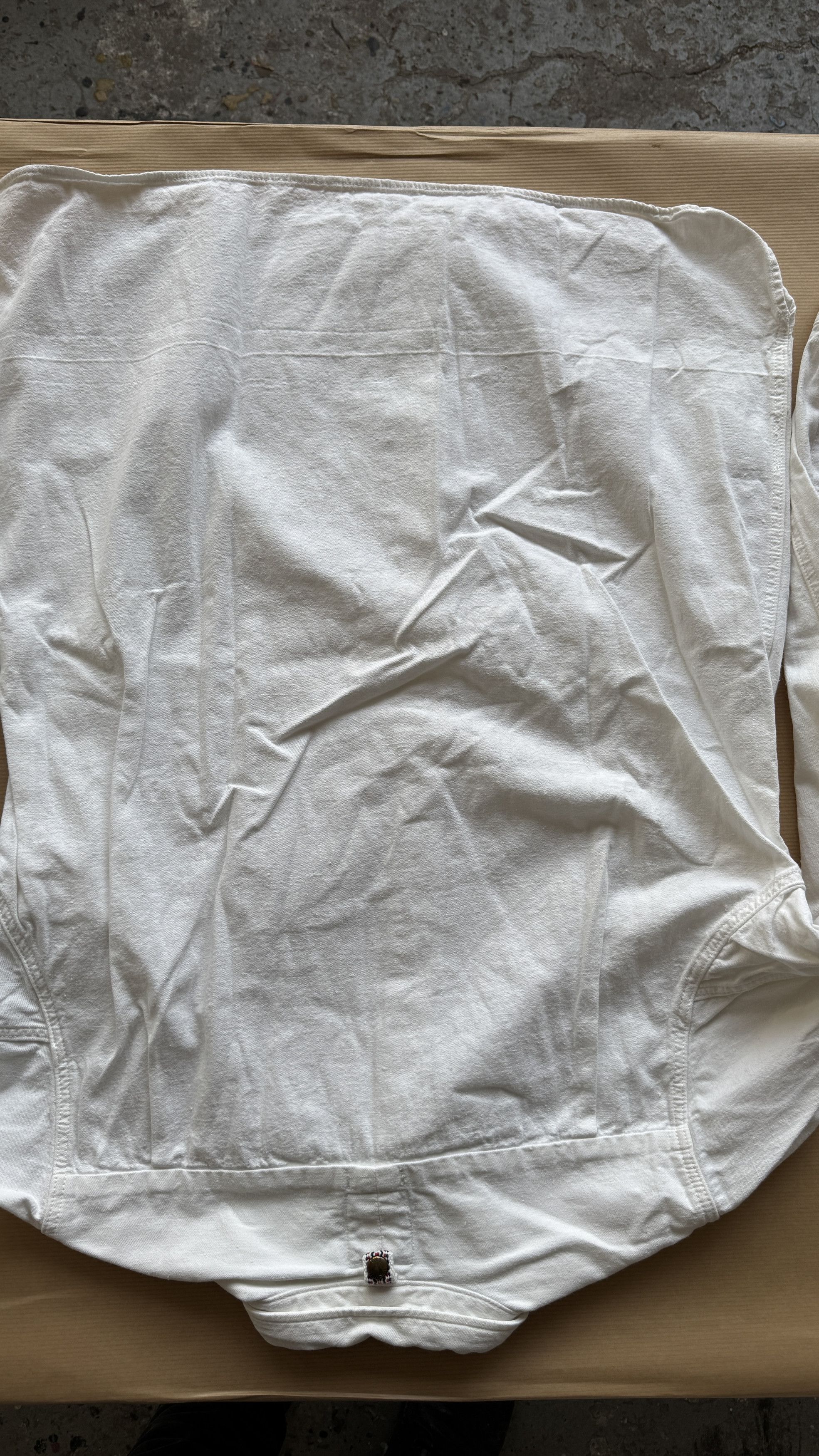Visvim aa . 0 . LONG RIDER SHIRT L/S BLEACHED . *F.I.L. EXCLUSIVE Size US XS / EU 42 / 0 - 22 Thumbnail