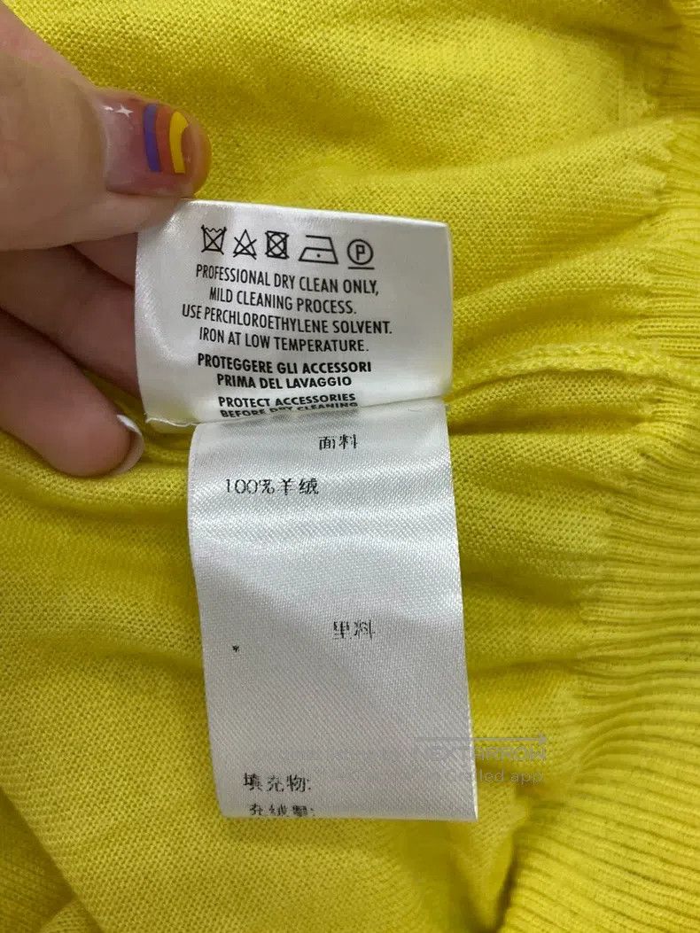 Gucci Gucci Yellow cashmere knitted cardigan coat Size S / US 4 / IT 40 - 6 Thumbnail