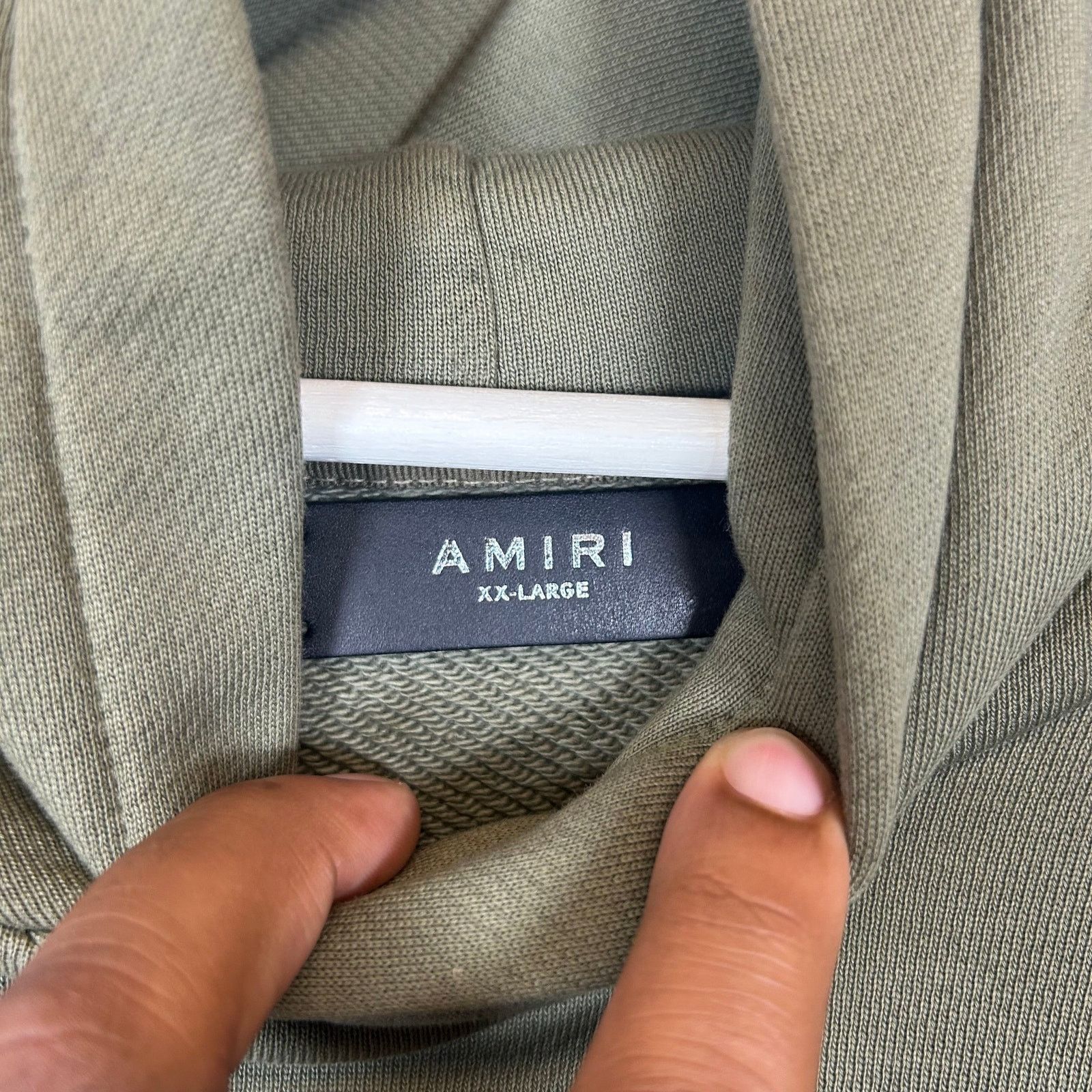 Amiri Amiri Olive Eagle Hollywood Hoodie Size XXL Size US XXL / EU 58 / 5 - 3 Thumbnail