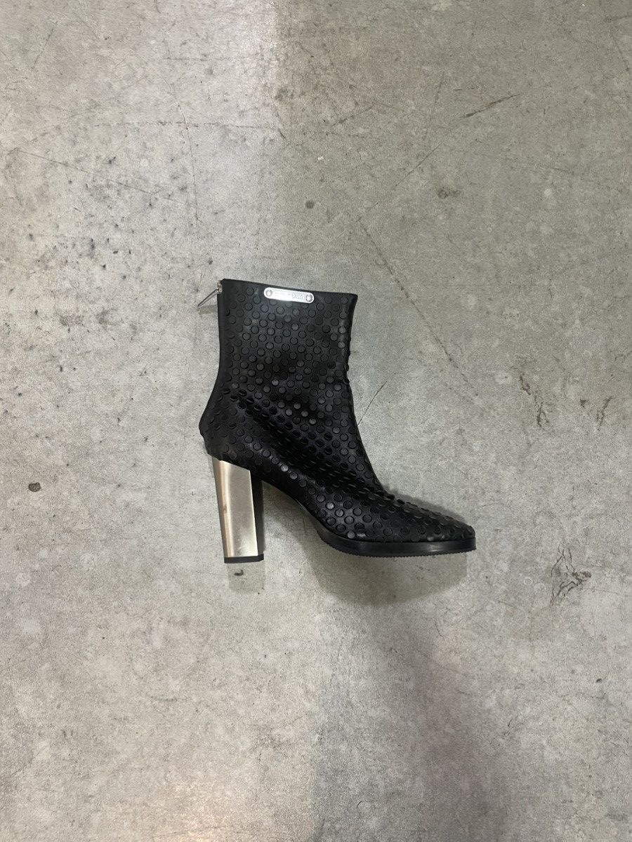 Helmut Lang FW24 Sample Helmut Lang Black Perforated Leather Ankle Boots Size US 10 / IT 40 - 2 Thumbnail