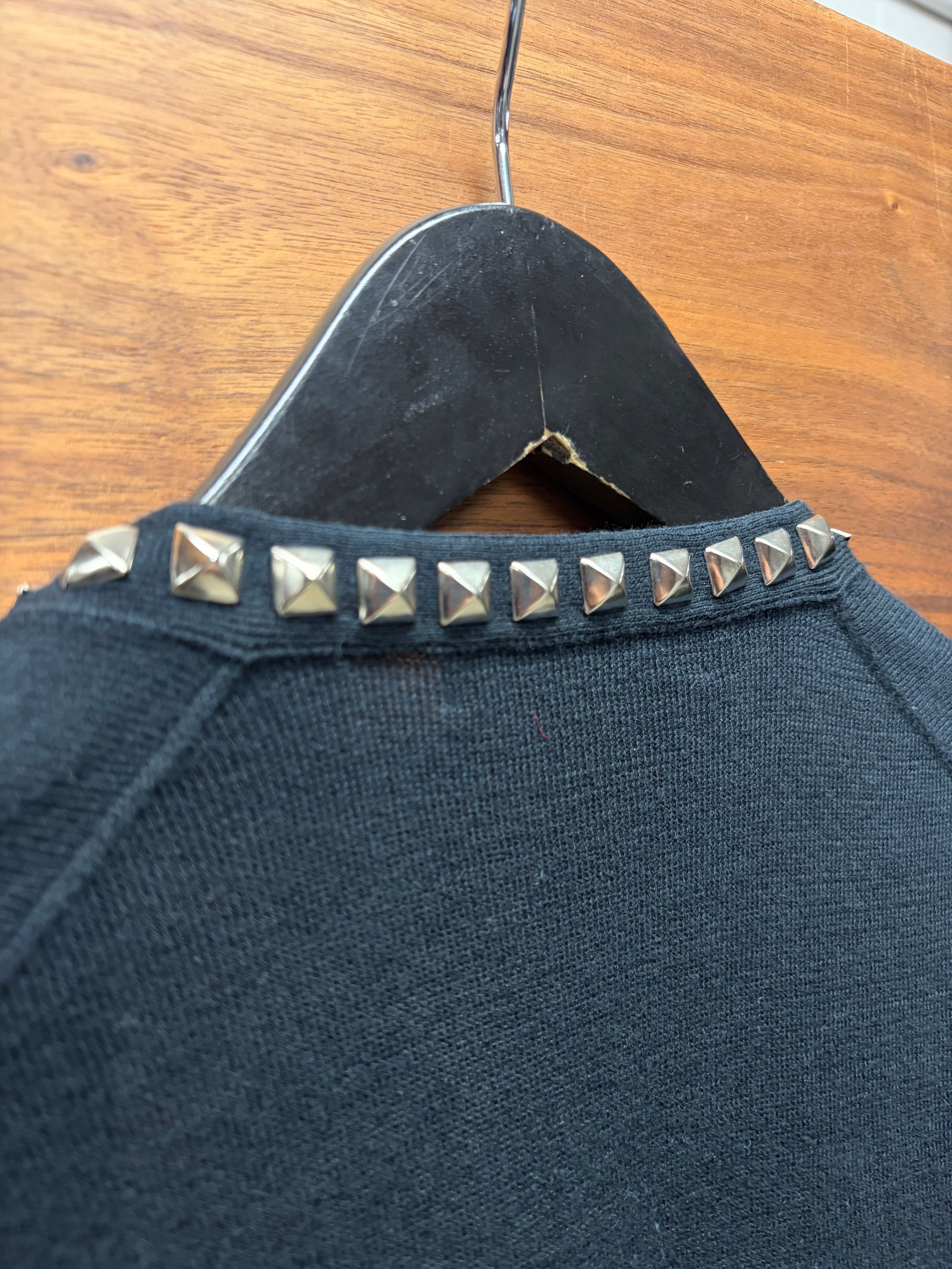 Hysteric Glamour Hysteric Glamour Studded Black Cardigan Size US S / EU 44-46 / 1 - 5 Thumbnail