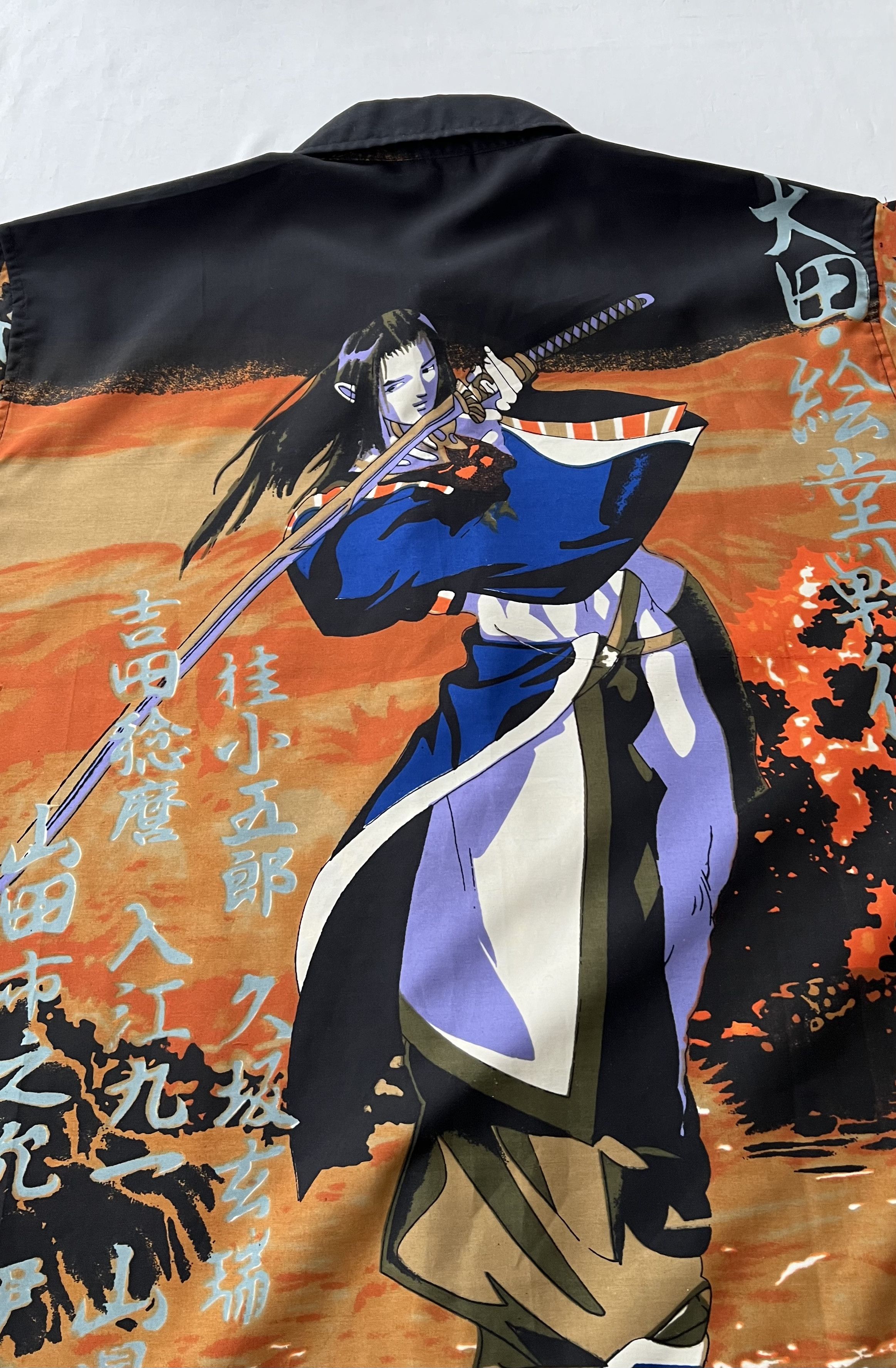 Anime Vintage 90s Anime Samurai Japanese Style Hawaii Shirt Size US XL / EU 56 / 4 - 13 Thumbnail