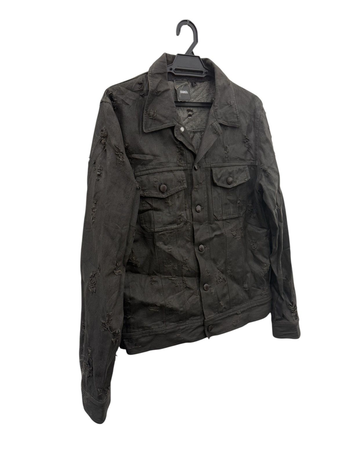 In The Attic × Japanese Brand × Undercover Japan Brand In The Attic Ripped Design Waxed Jacket Rare Size US M / EU 48-50 / 2 - 2 Thumbnail