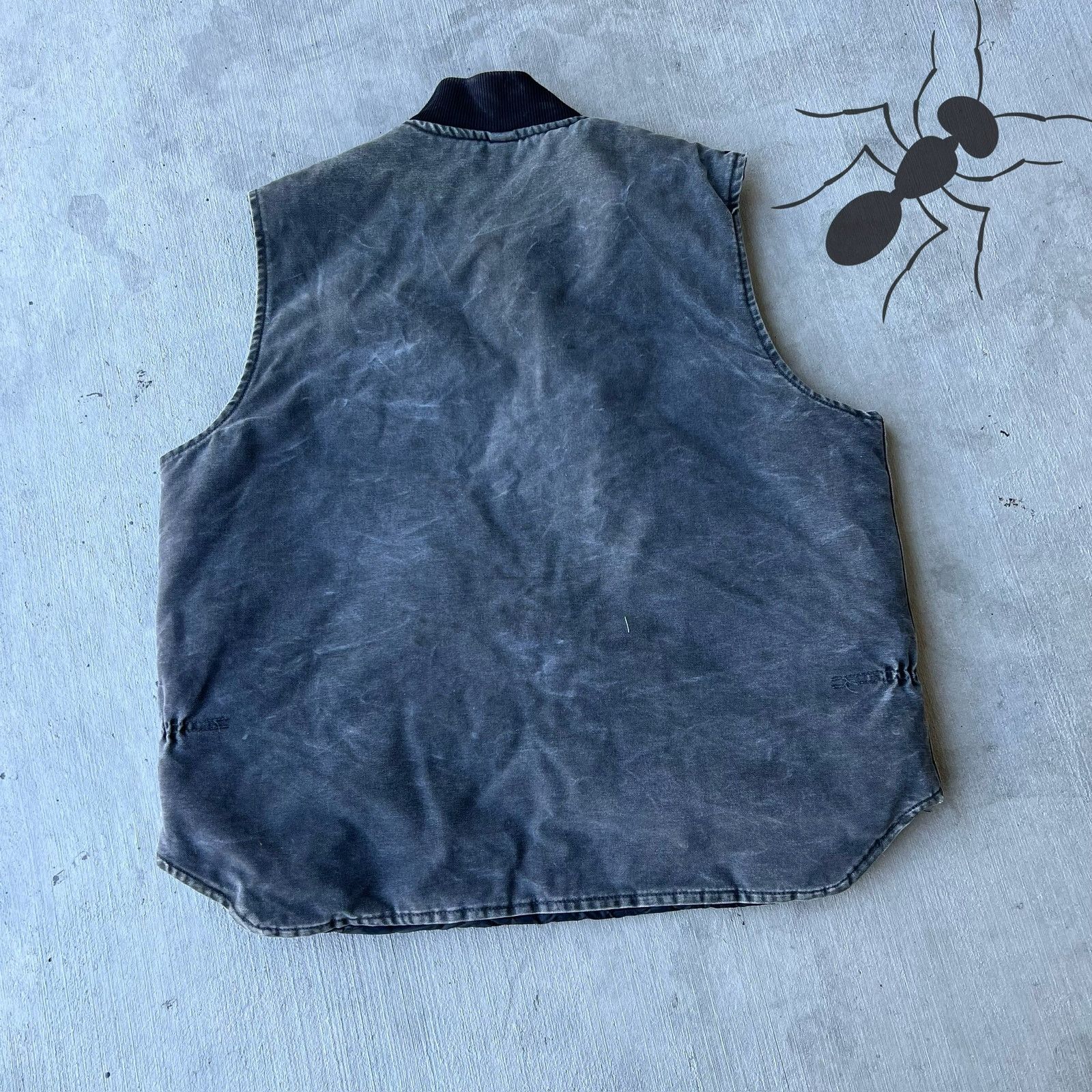 Carhartt × Vintage Carhartt faded gray work wear vest Size US XL / EU 56 / 4 - 5 Thumbnail