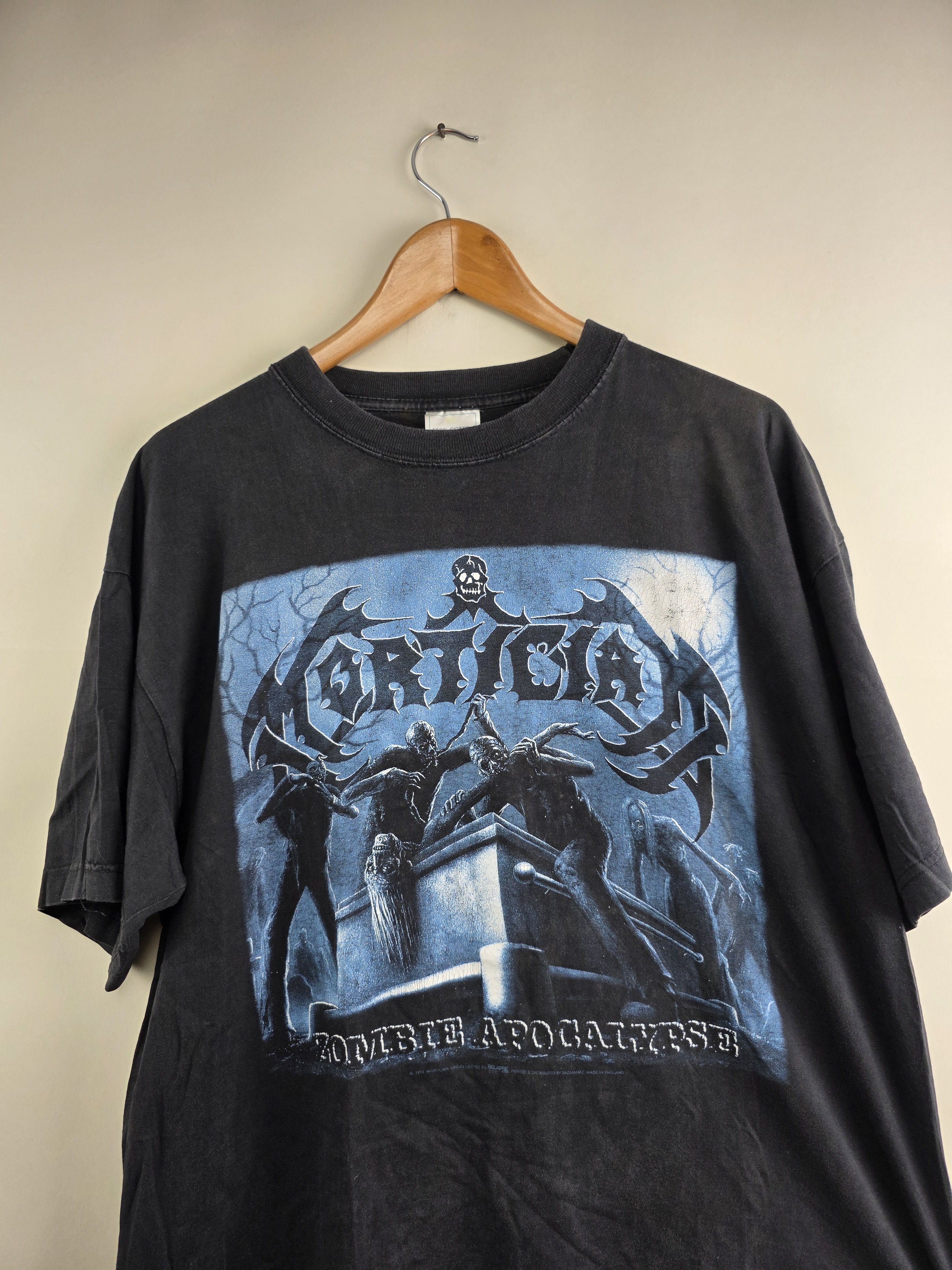 Band Tees 1998 Mortician Zombie Apocalypse 90S Vintage t shirt XL Size US XL / EU 56 / 4 - 2 Thumbnail