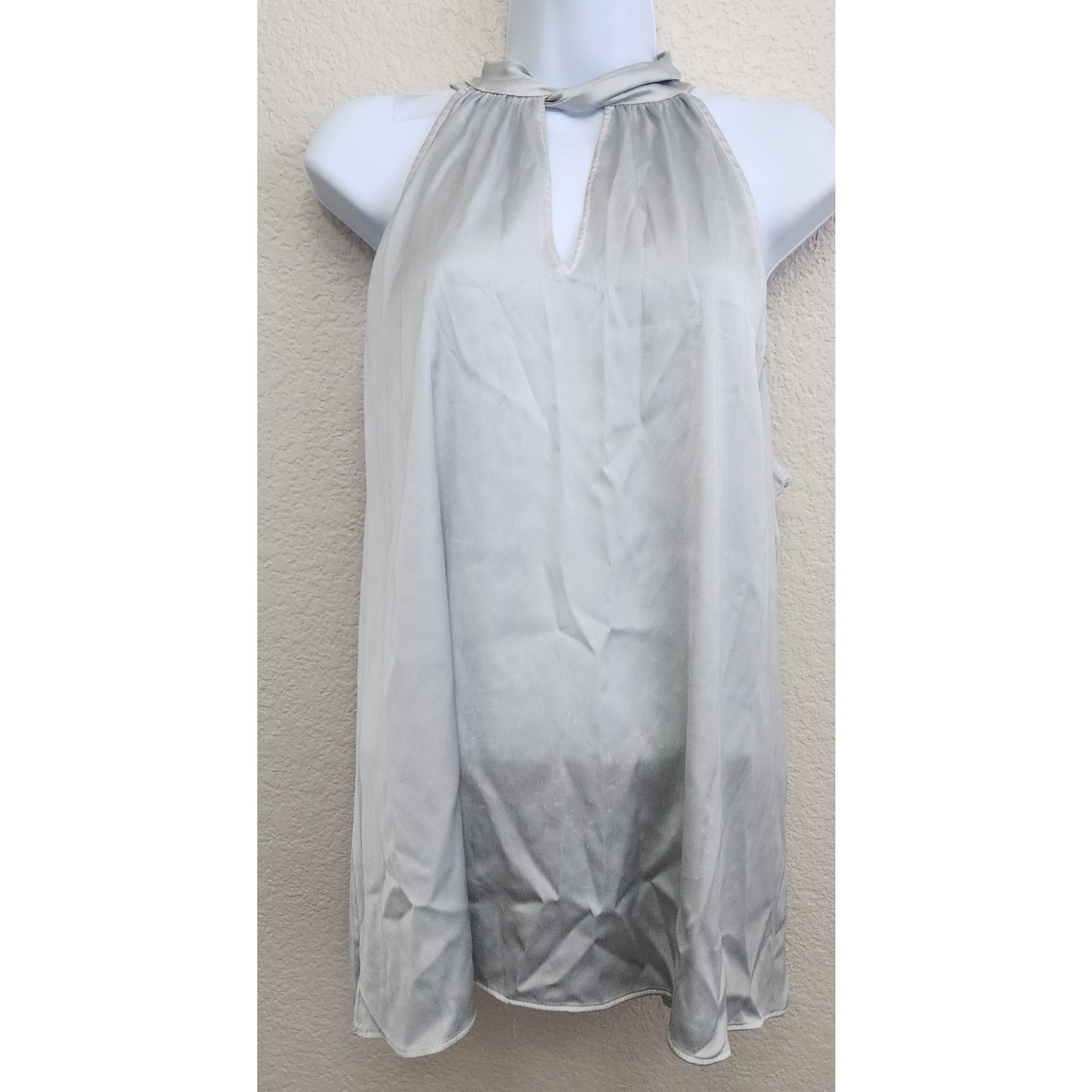 Other Worthington Silver Twisted Halter Neck Sleeveless Blouse XXL Size XXL / US 16-18 / IT 52-54 - 1 Thumbnail