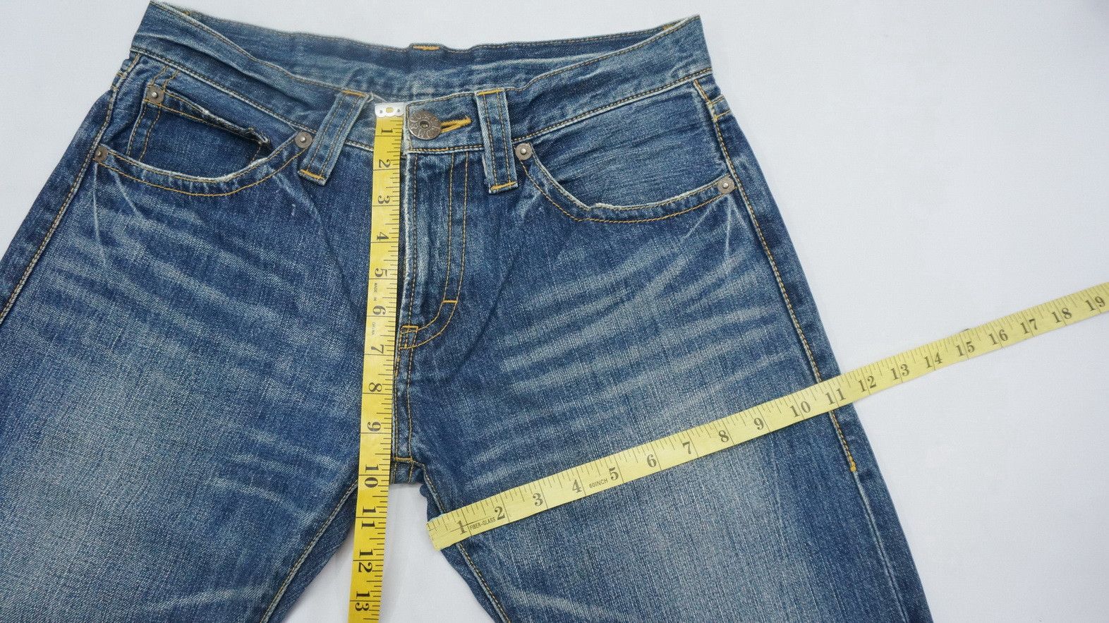 Designer Japan COCOLULU Spell Out Blue Jeans Size US 30 / EU 46 - 8 Thumbnail