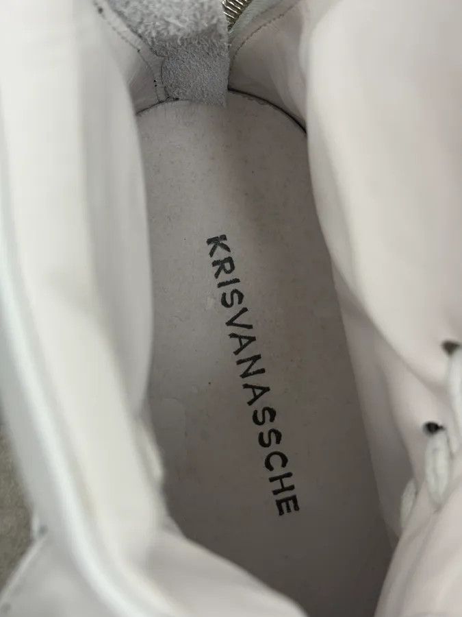 Kris Van Assche Kris Van Assche Black & White Leather High Megalaced Sneakers Size US 8 / EU 41 - 12 Thumbnail