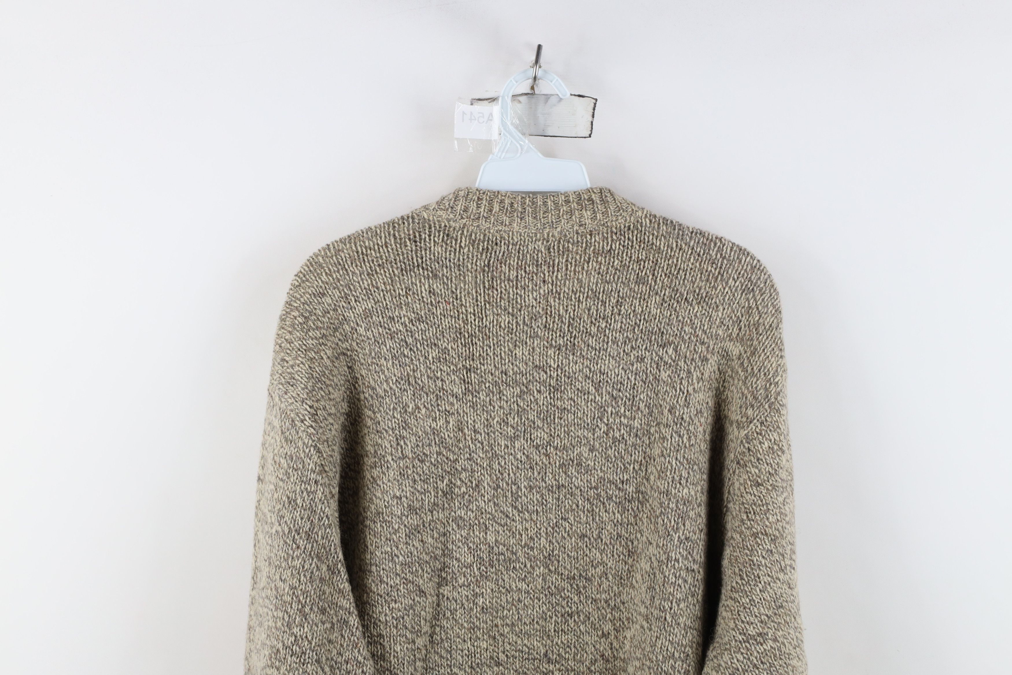 Vintage Vintage 90s Streetwear Blend Knit Crewneck Sweater Brown USA Size US XL / EU 56 / 4 - 11 Thumbnail