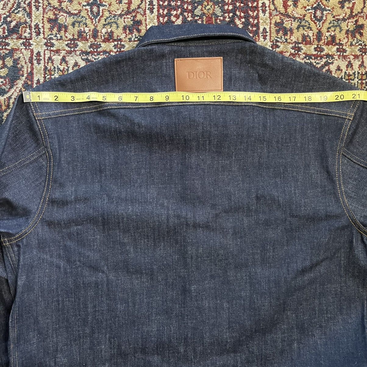 Dior Dior Oblique Overshirt Blue Raw Cotton Denim Size US L / EU 52-54 / 3 - 12 Thumbnail