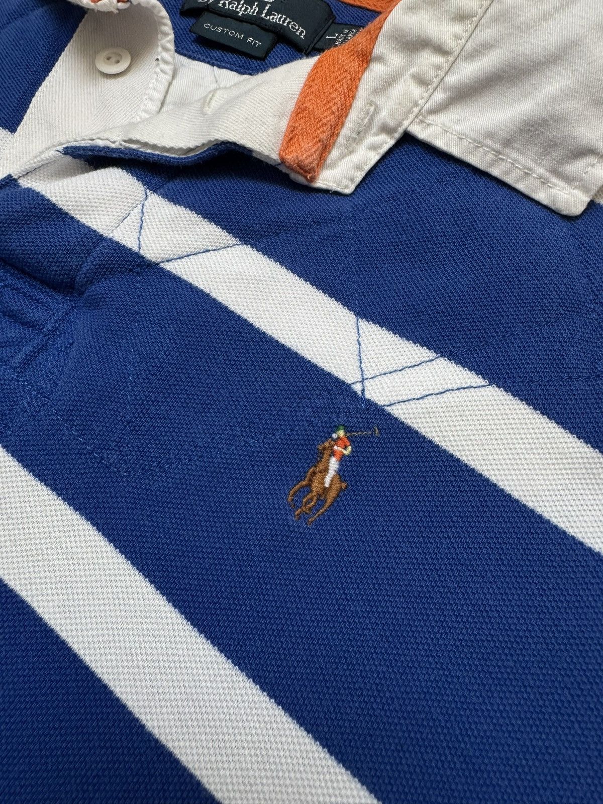 Polo Ralph Lauren × Vintage 👾 VINTAGE Y2K POLO RALPH LAUREN RUGBY 90's Size US L / EU 52-54 / 3 - 5 Thumbnail