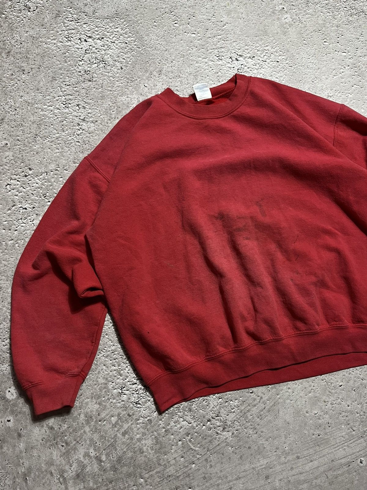 Gildan Vintage Y2K Baggy Gildan Faded Blank Crewneck Sweatshirt Size US L / EU 52-54 / 3 - 3 Thumbnail