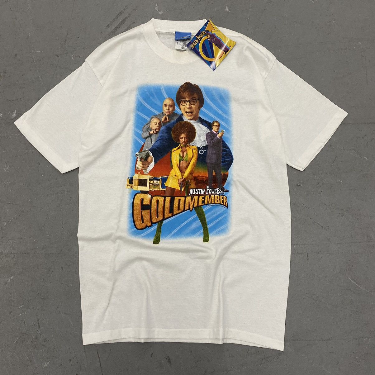 Vintage Austin Powers Goldmember Movie Promo Tee 2002 NWT DS