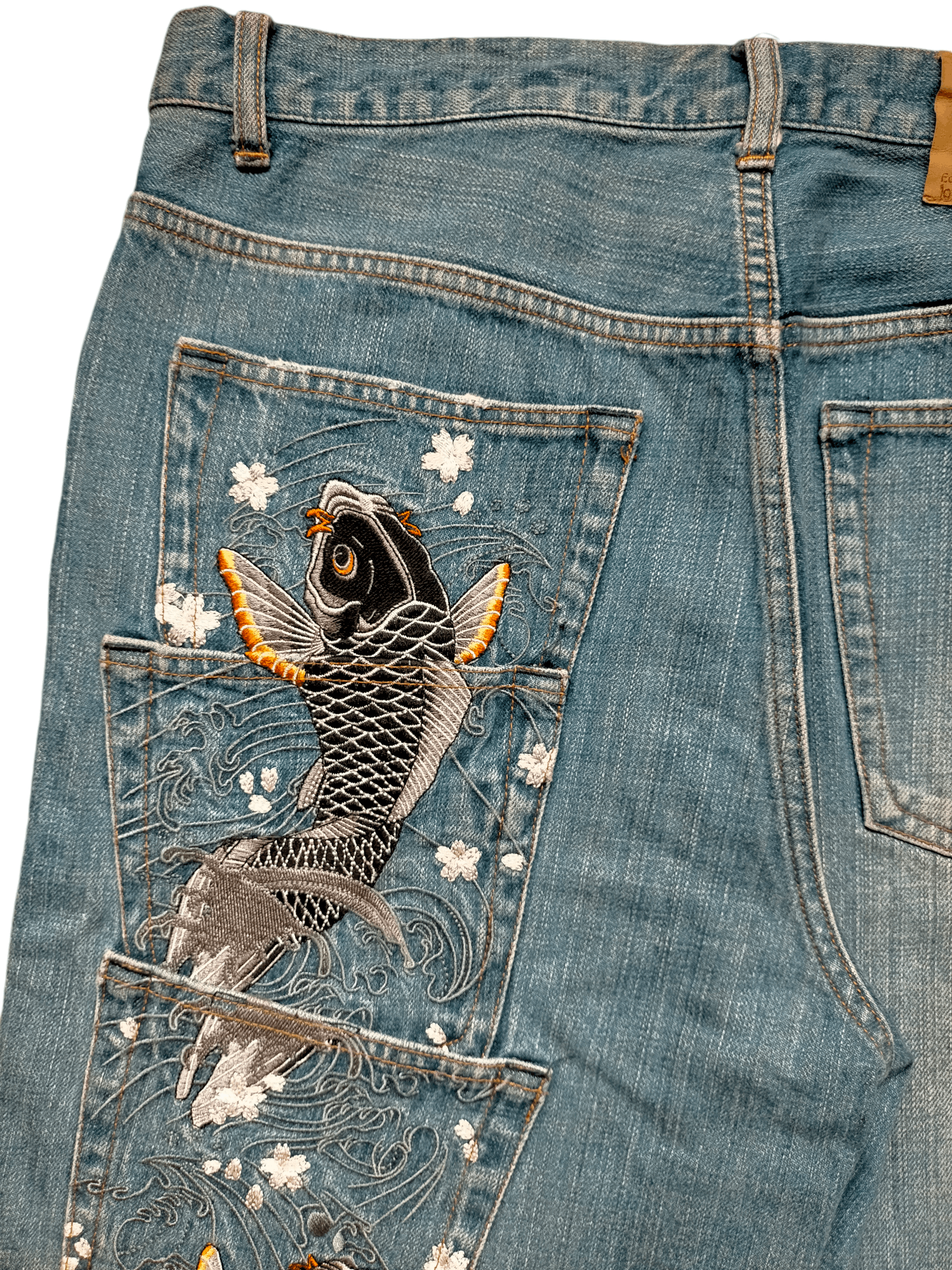 If Six Was Nine Karakuri Generation Multipocket Embroiderd Denim Pants Size US 34 / EU 50 - 4 Thumbnail