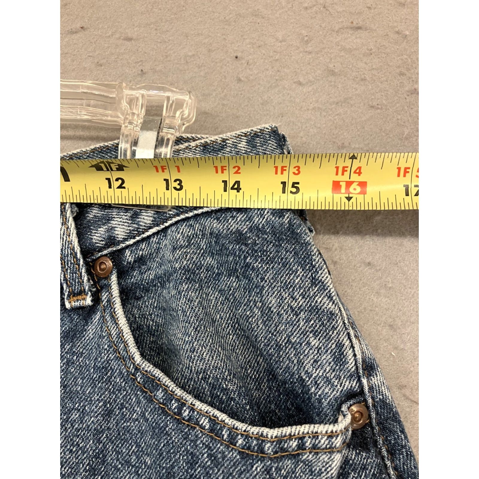 Lee VINTAGE Lee Jeans Womens 16P Blue 5-Pocket Denim Mom 90s Retro Petite Petite Size 38" / US 16 / IT 52 - 5 Thumbnail