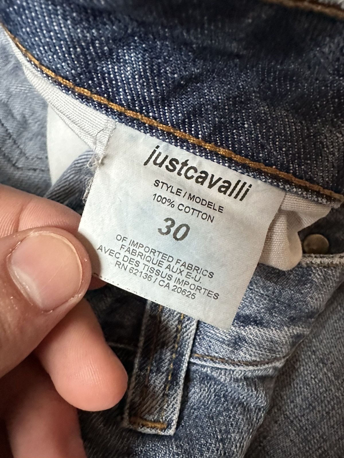 Just Cavalli Denim Just Cavalli Distressed Zipper Pocket Jeans Size US 30 / EU 46 - 12 Thumbnail